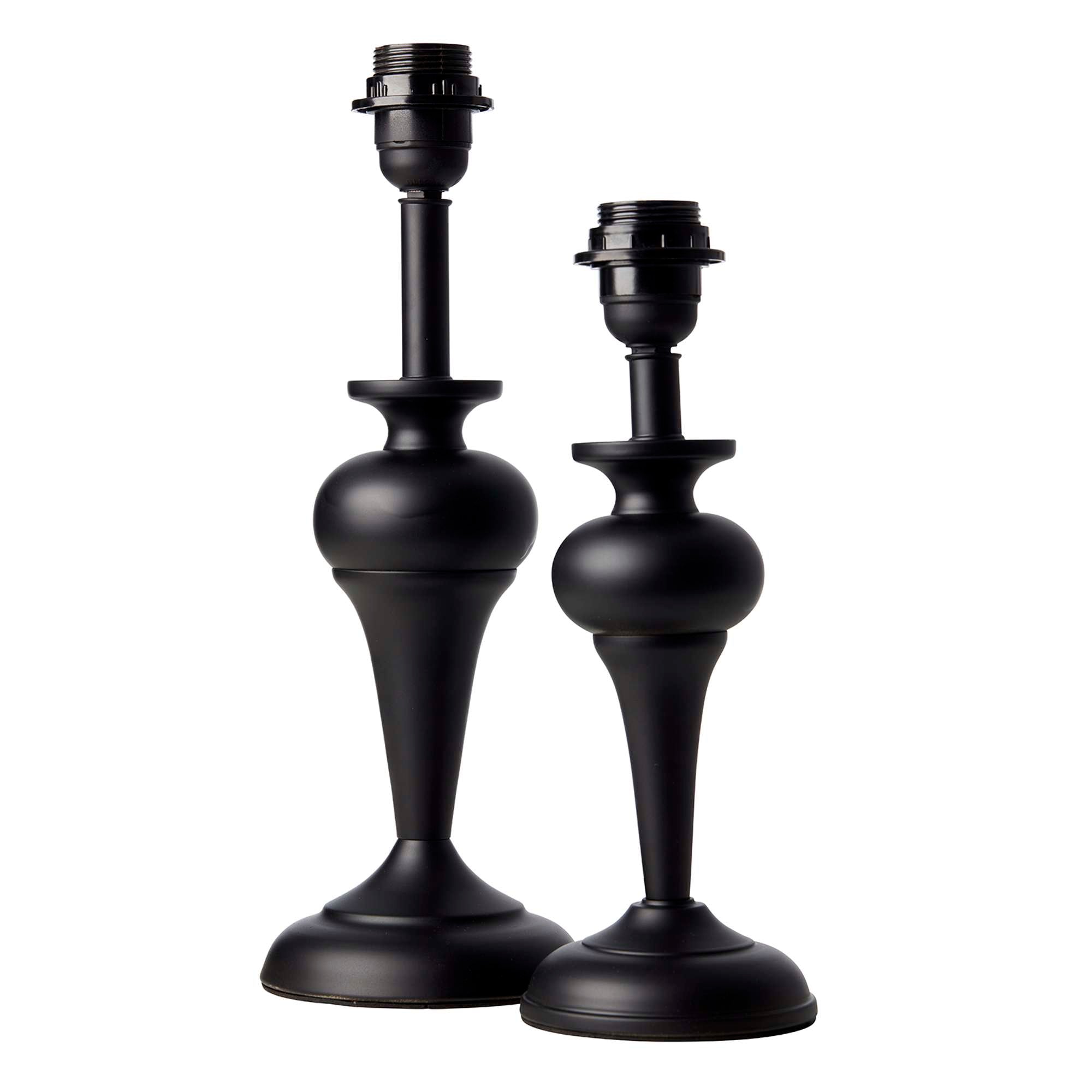 Silke Bordlampefod 32,5 cm. Sort_2