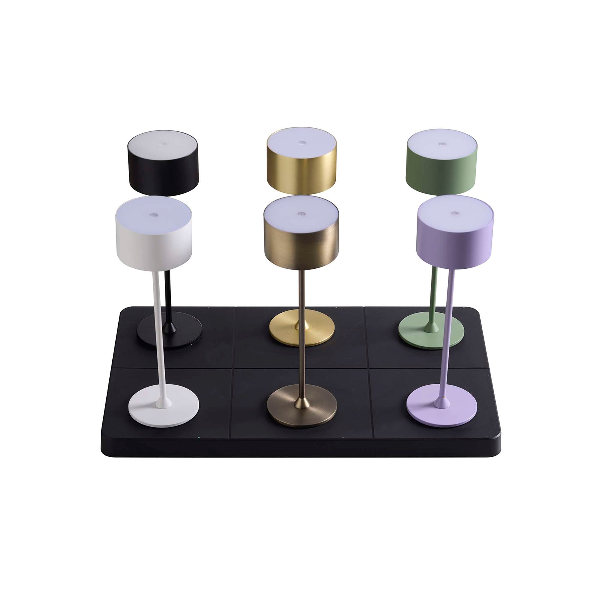 Ladestation Trådløs til 6 Lamper - sort