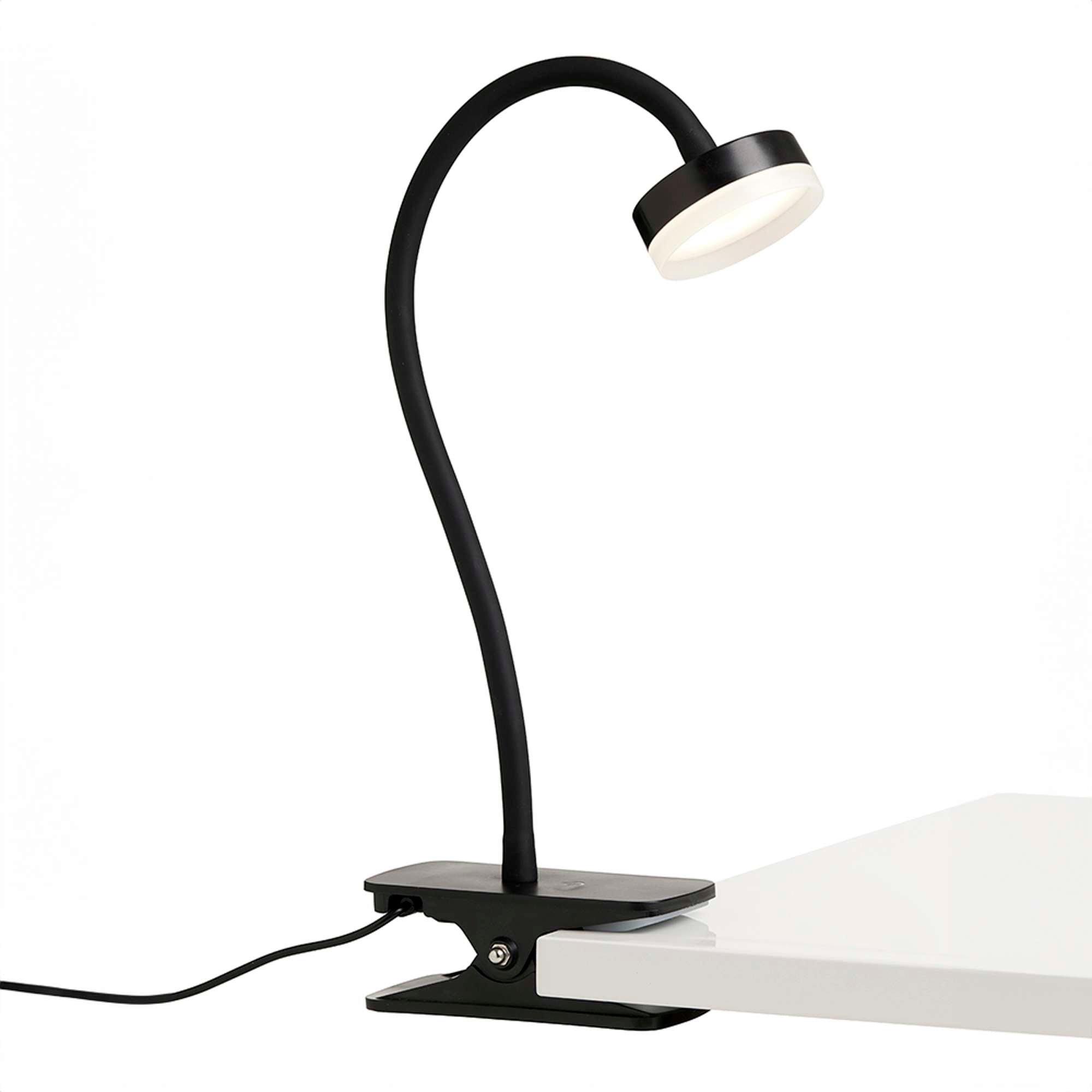 Tulipan LED Klemmelampe Sort_3