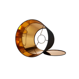 Isabella Domus Lampeskærm 32,5 cm. Sort/guld_3