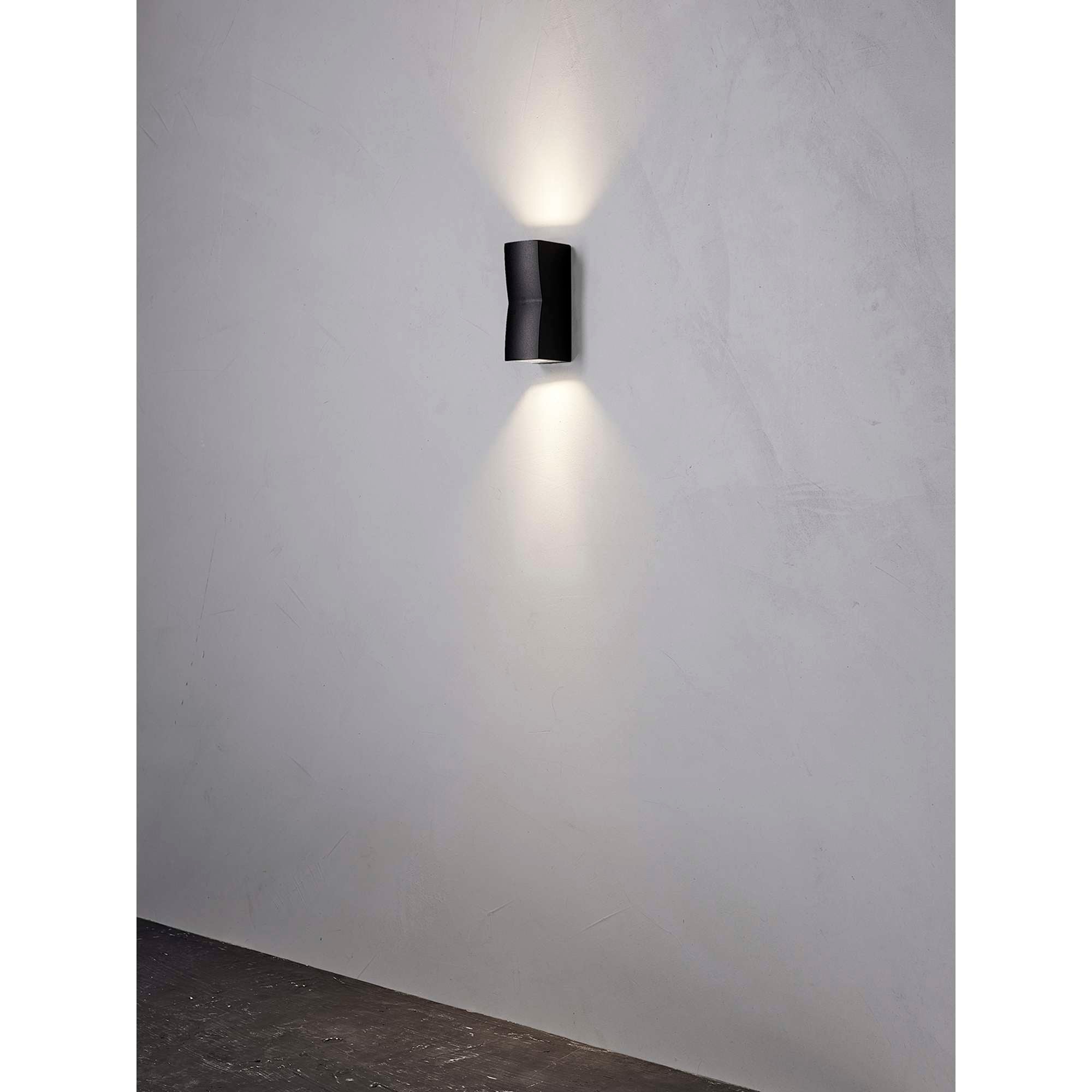 Ask Udendørs væglampe Sort Up/Downlight