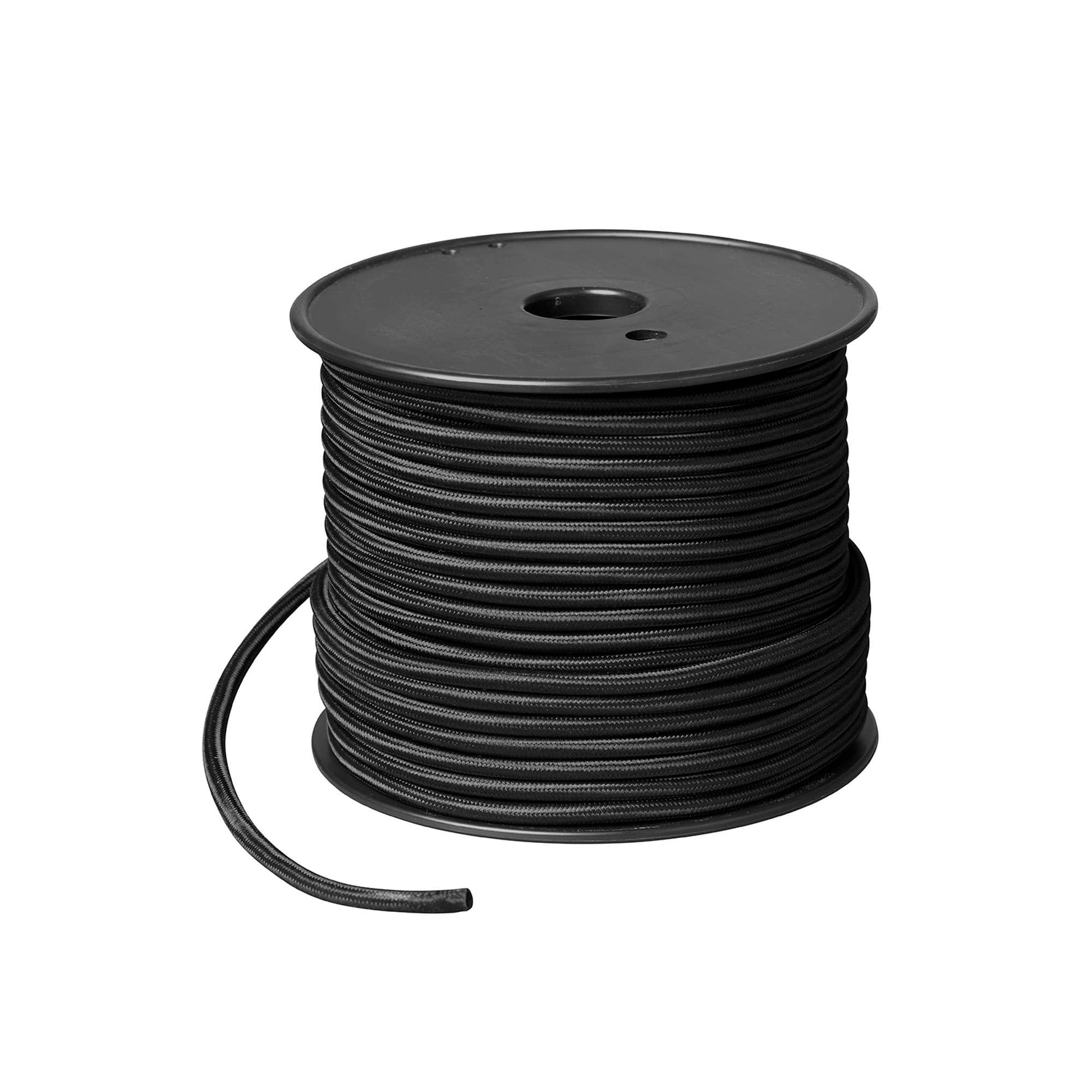 Stofledning 50 m. på rulle Sort_1