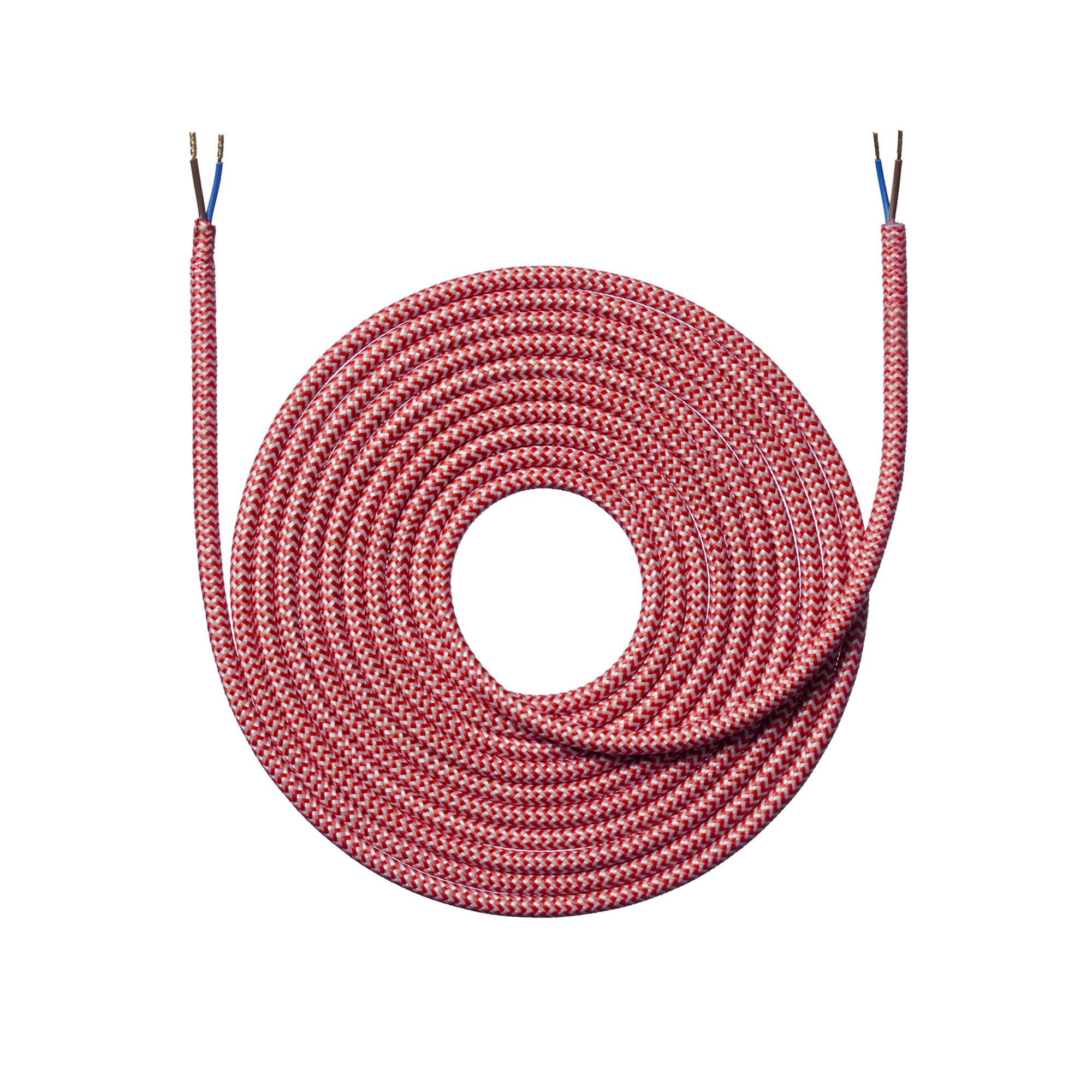 Rød/hvid Stofledning 4 m._1