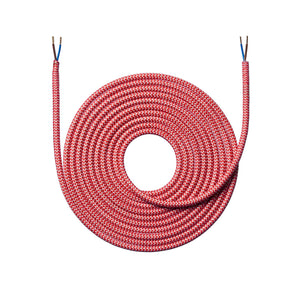 Rød/hvid Stofledning 4 m._1