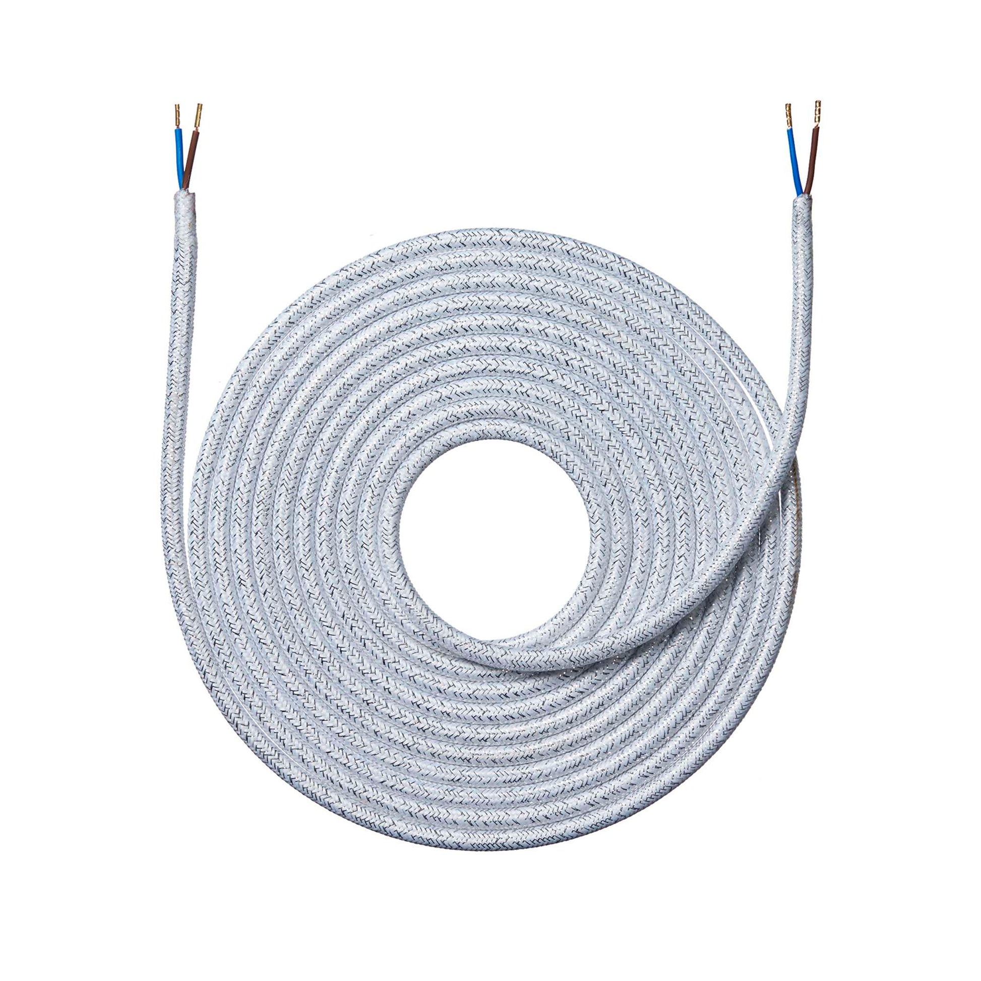 Shiny hvid Stofledning 4 m._1