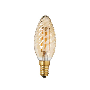 Snoet LED kertepære 4W Gyldent glas_2