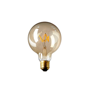 LED Globepære 3W Gyldent glas Ø9,5 cm._2
