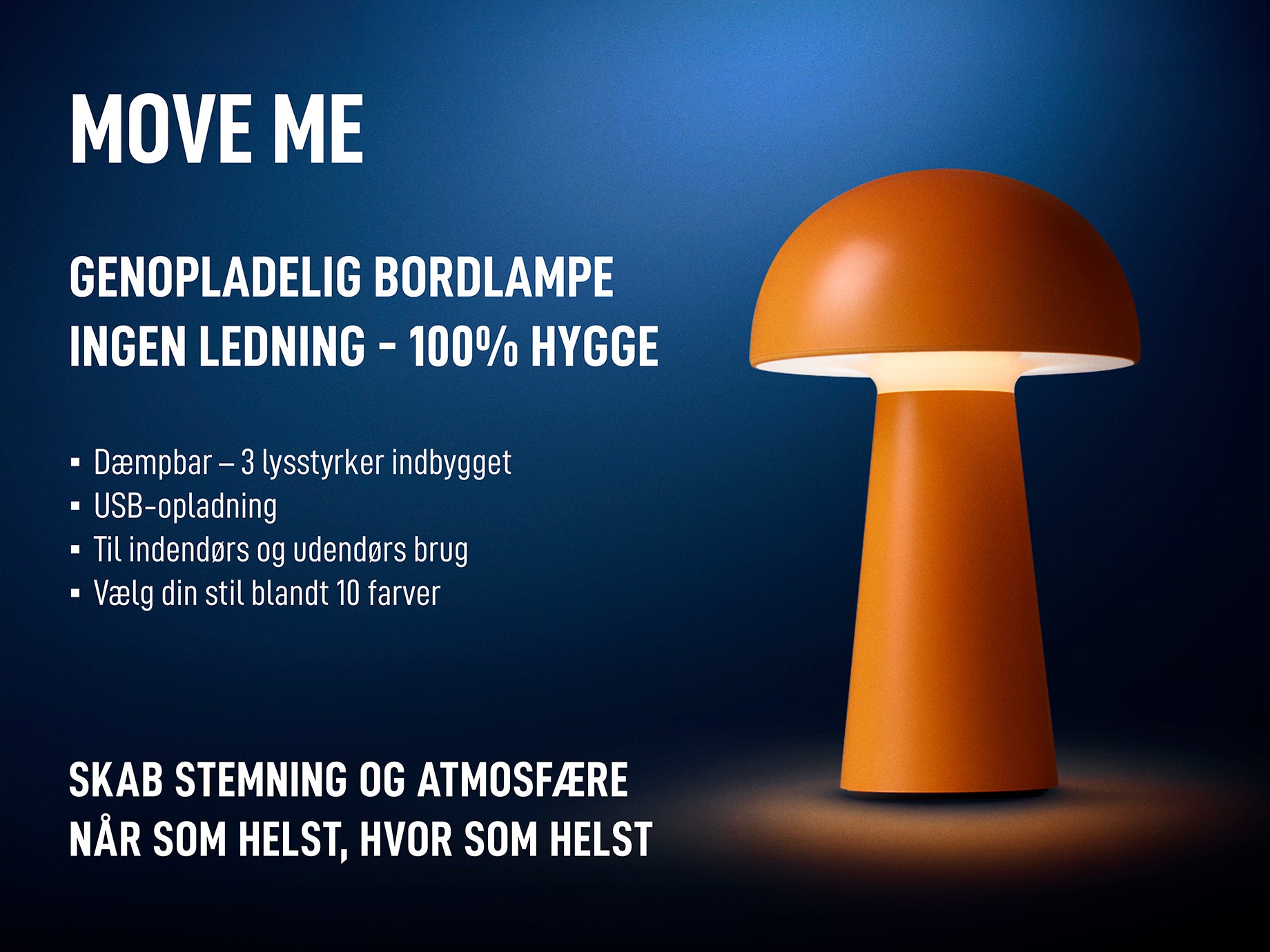 Nielsen Light Move Me genopladelig lampe