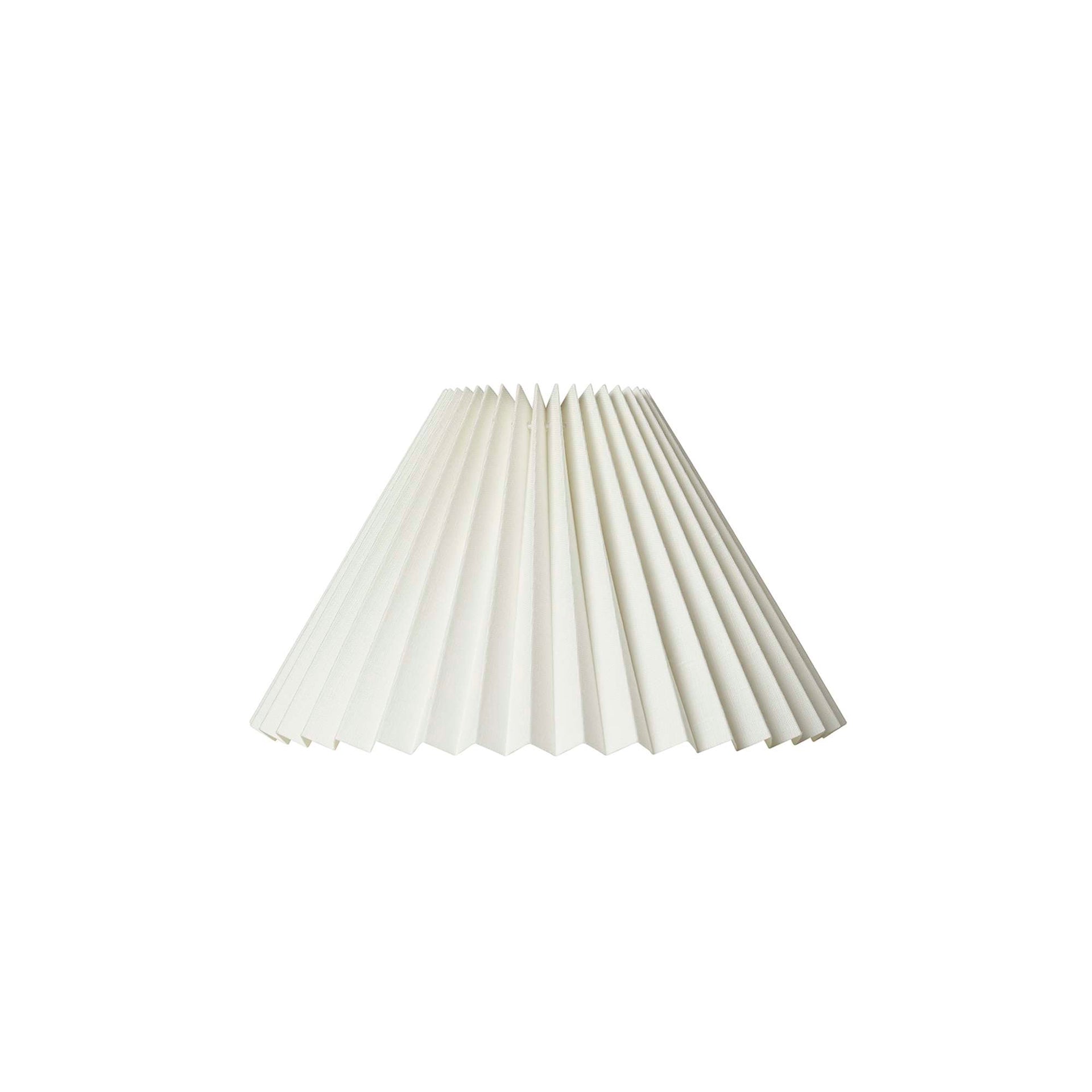 Carolin Plisseskærm 21 cm. Hvid_1