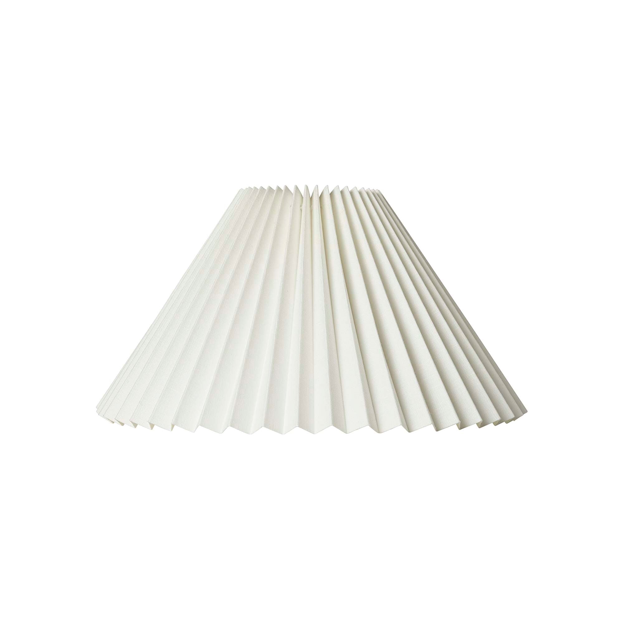 Carolin Plisseskærm 25 cm. Hvid