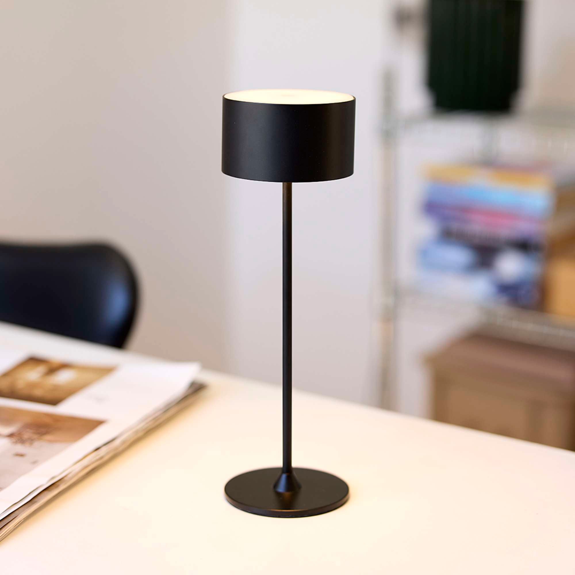 Bistro Trådløs Bordlampe - sort