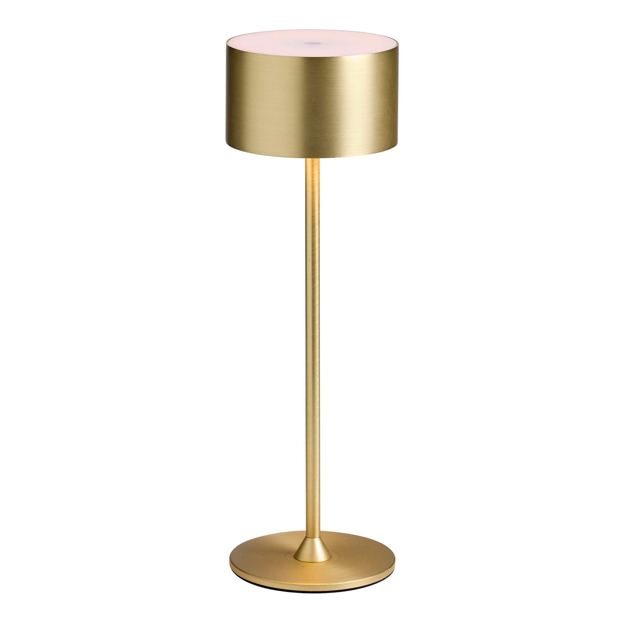 Bistro Trådløs Bordlampe - børstet messing