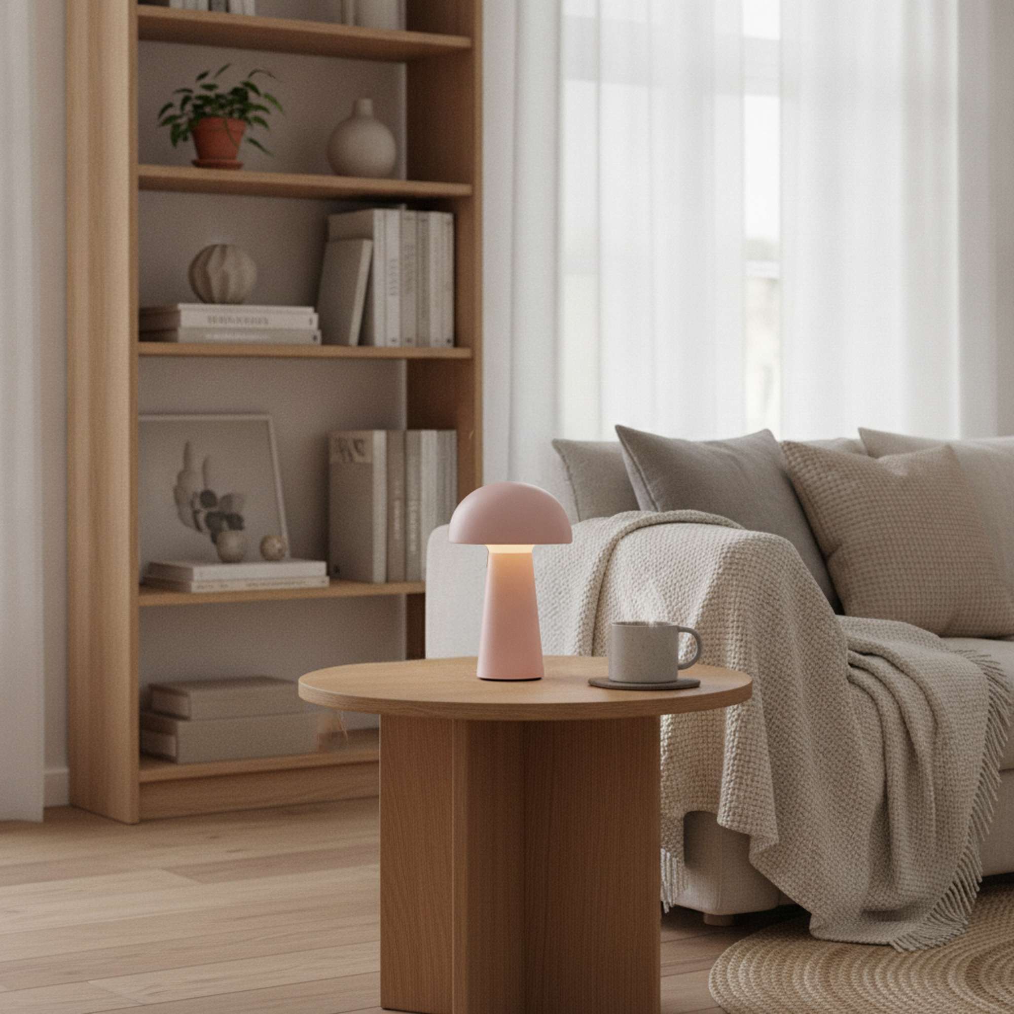 Move Me Trådløs Bordlampe - lyserød