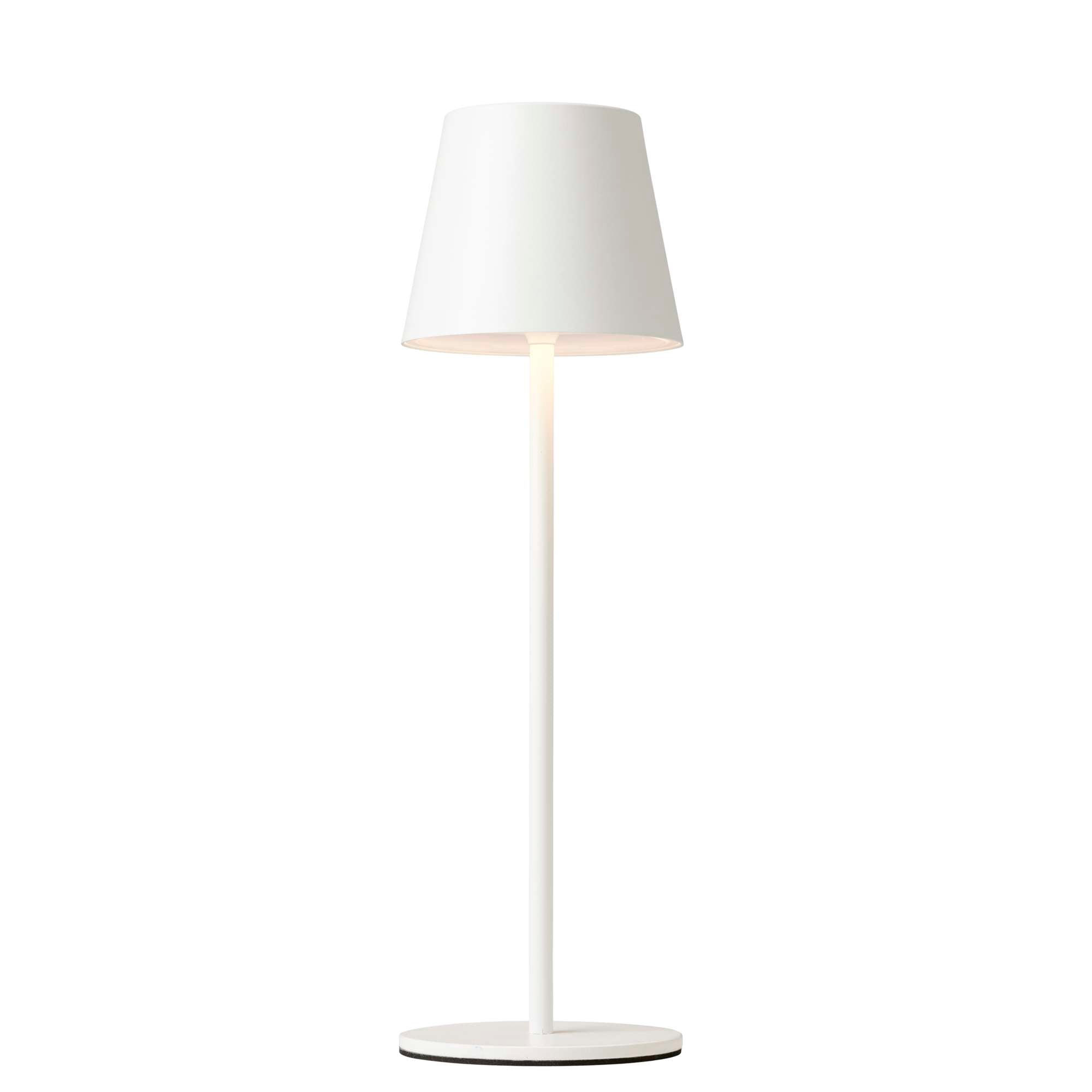 One Genopladelig Bordlampe Hvid