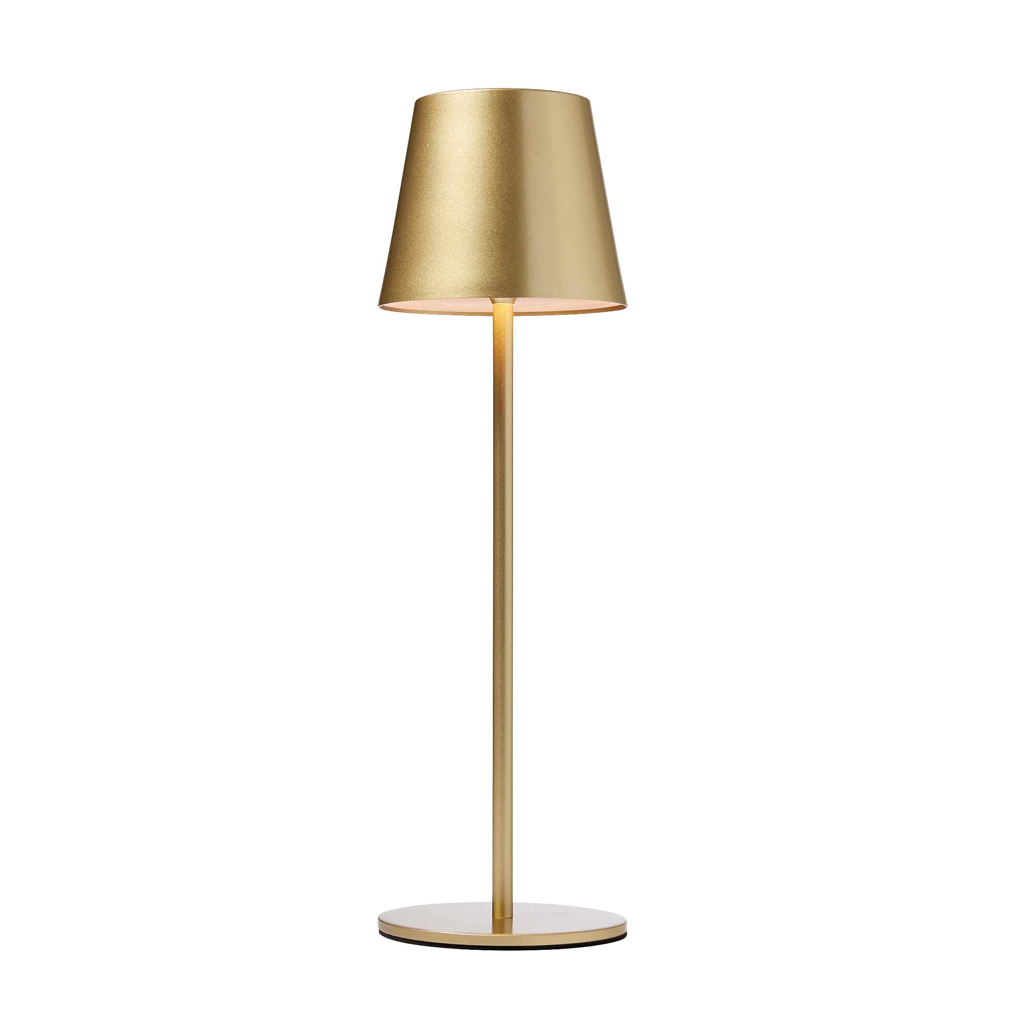 One Genopladelig Bordlampe Gylden