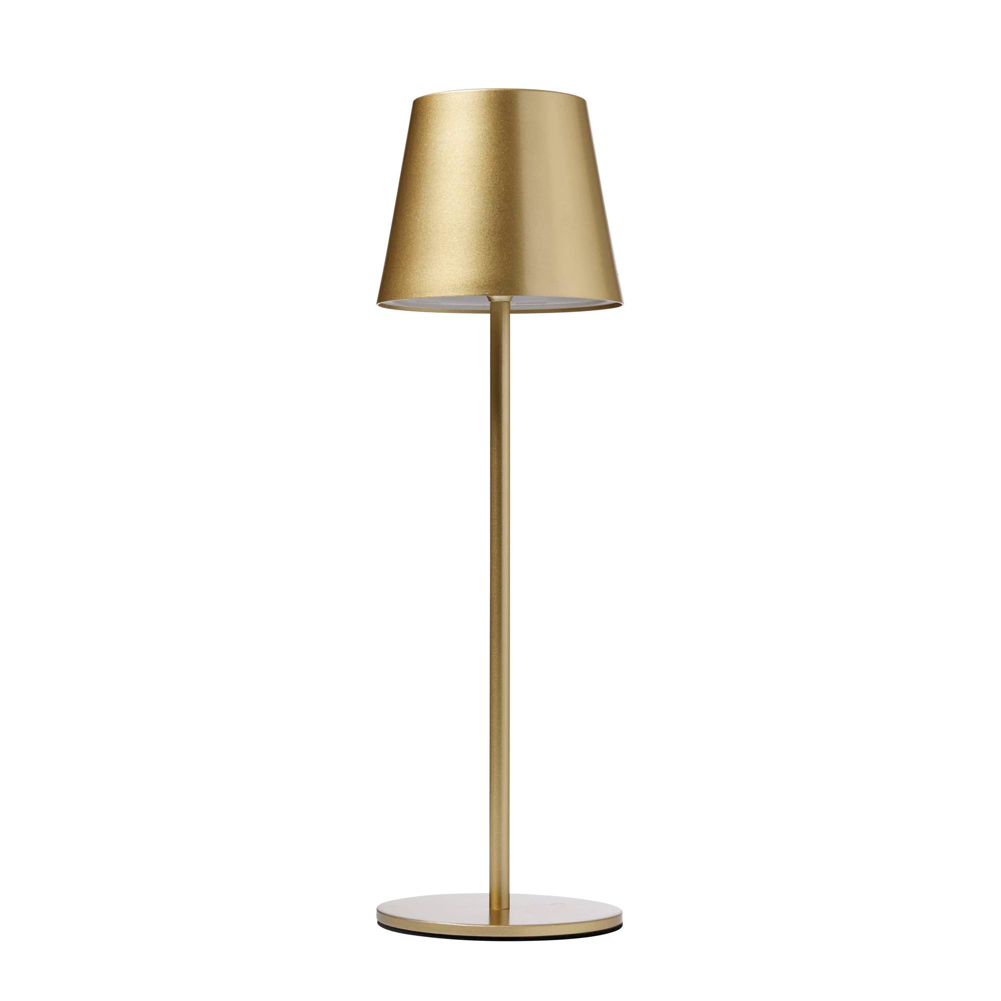 One Genopladelig Bordlampe Gylden
