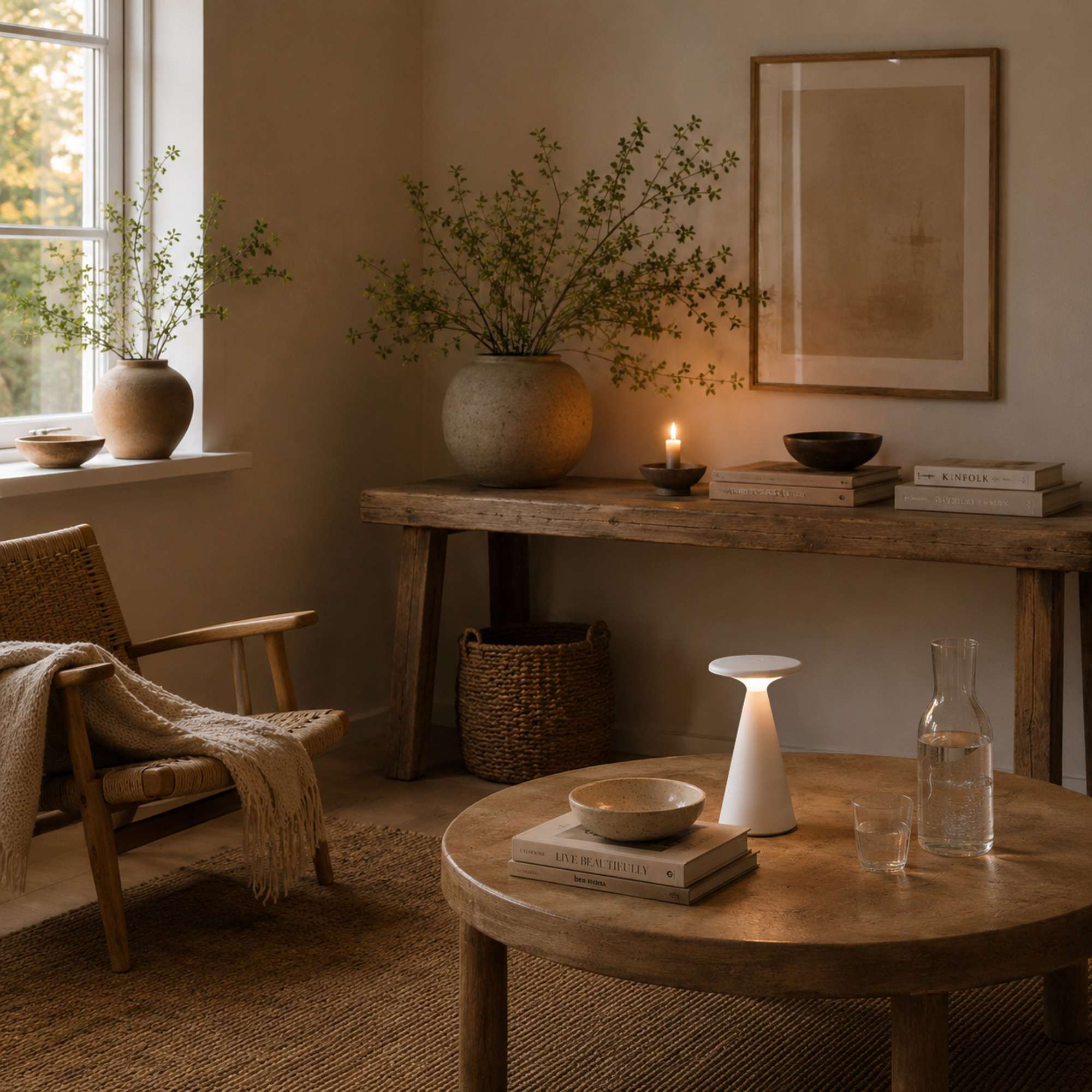 Nyhavn Trådløs Bordlampe - hvid