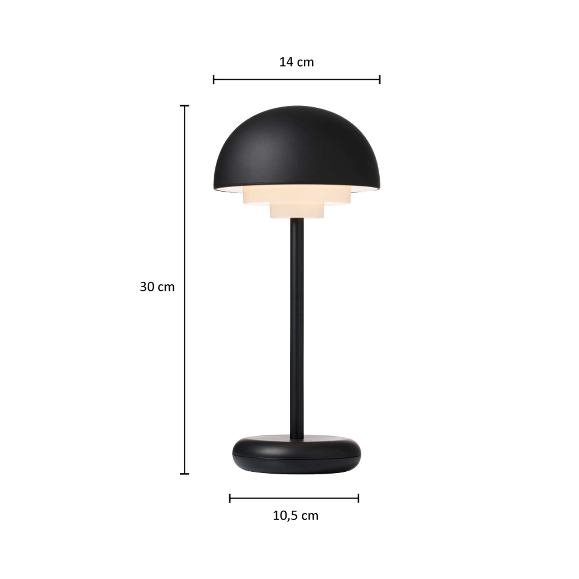 Toscana Trådløs Bordlampe - sort_8
