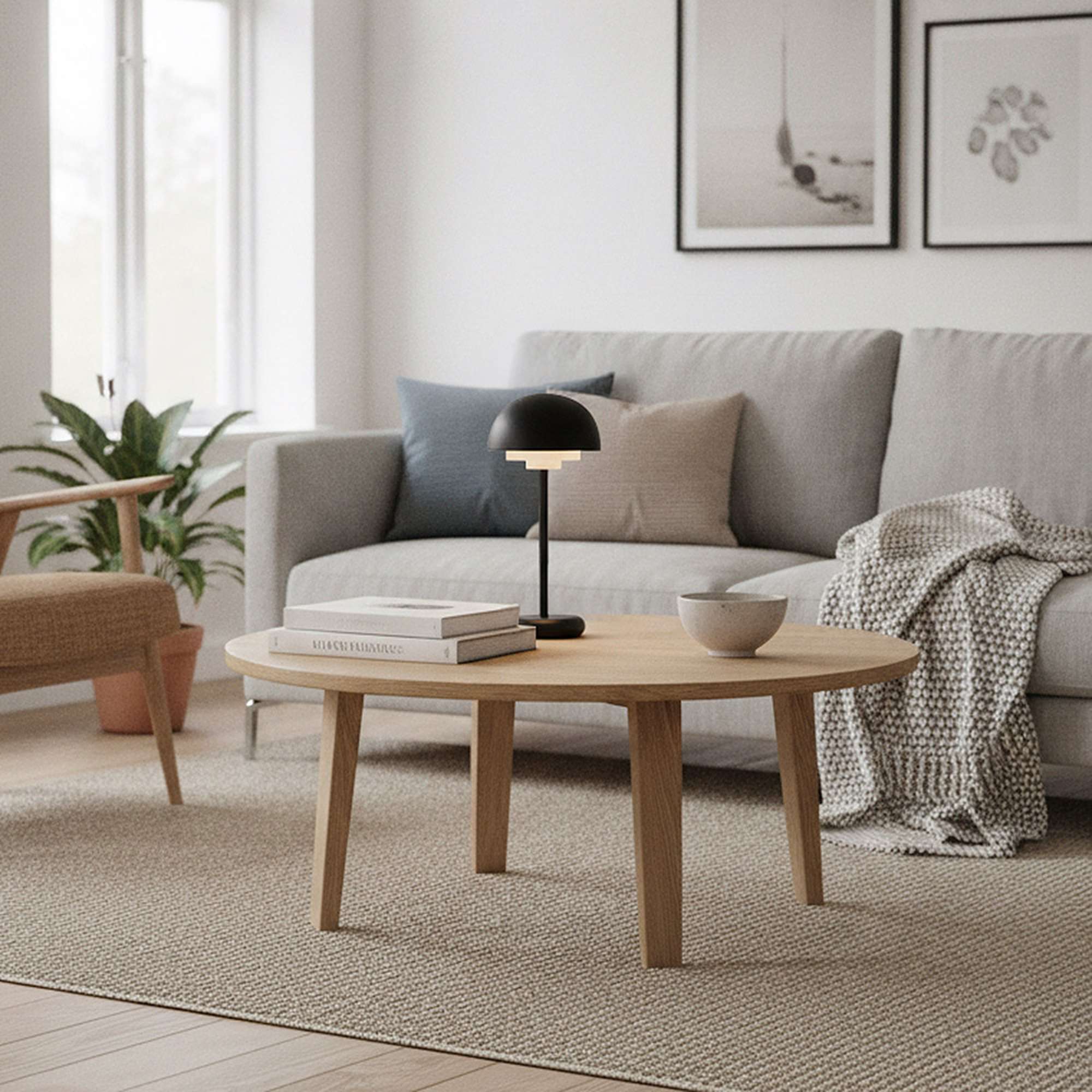 Toscana Trådløs Bordlampe - sort
