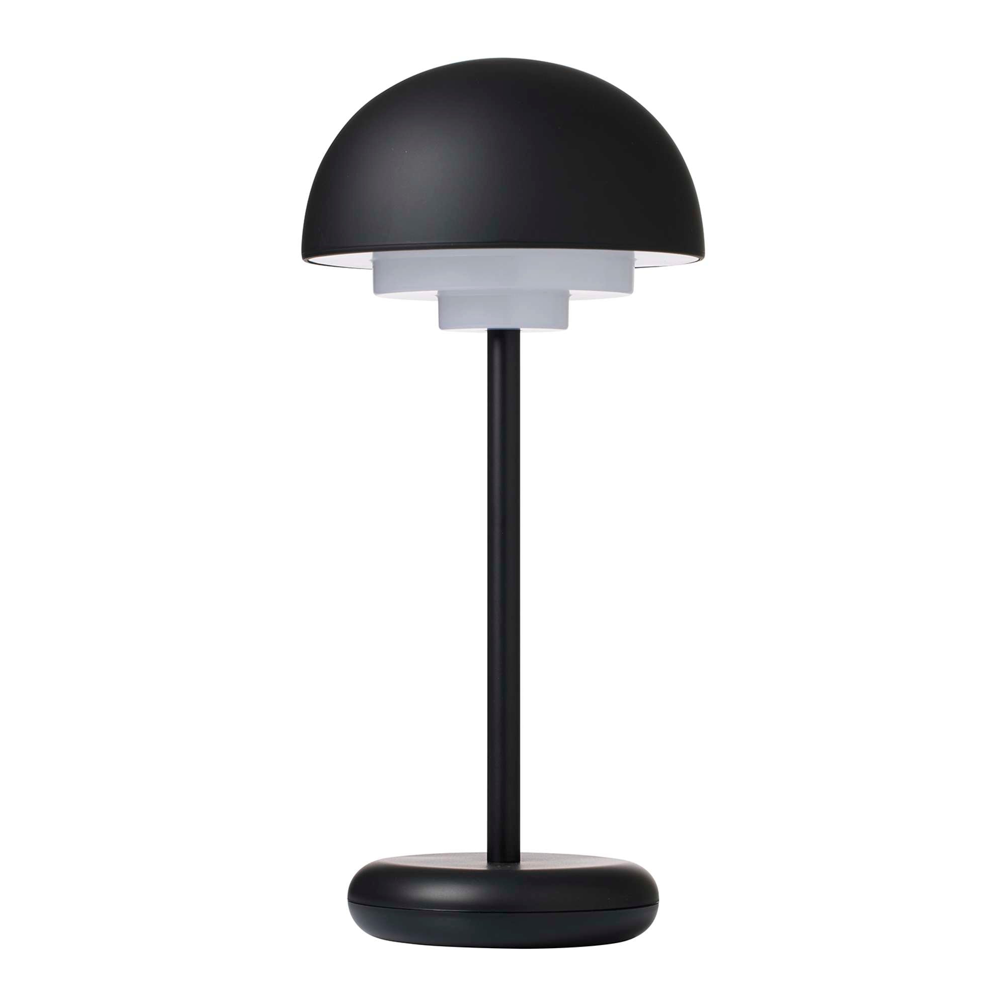Toscana Genopladelig Bordlampe Sort