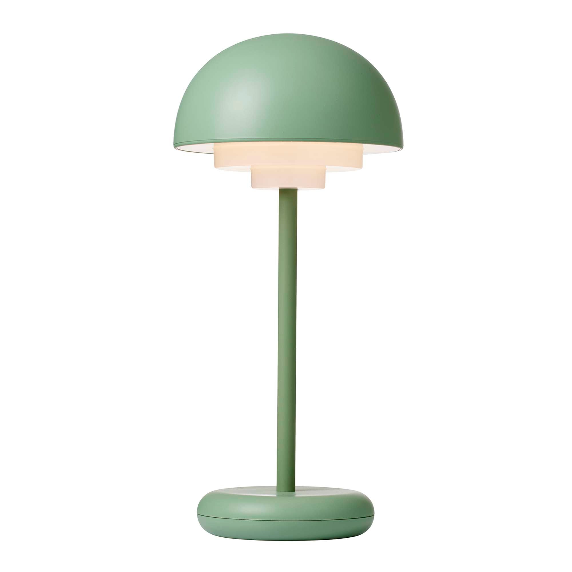 Toscana Genopladelig Bordlampe Støvet grøn