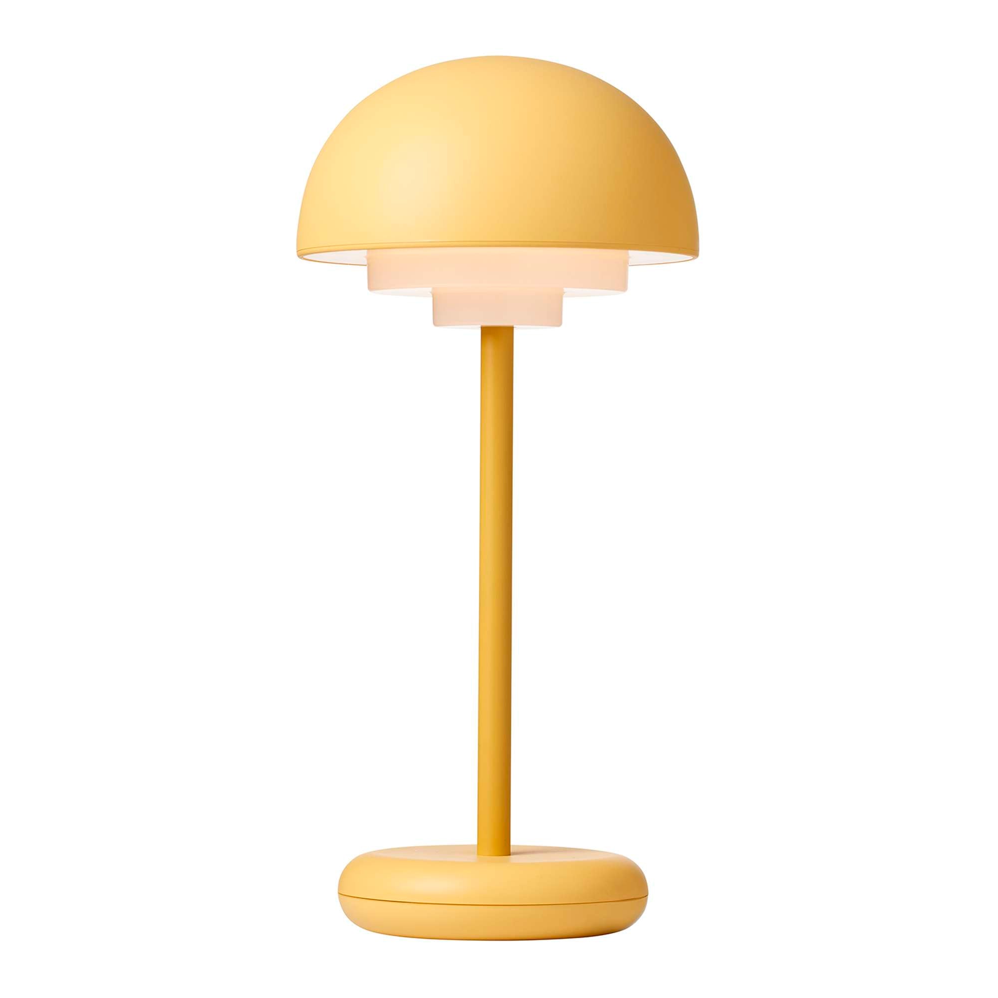 Toscana Genopladelig Bordlampe Støvet gul