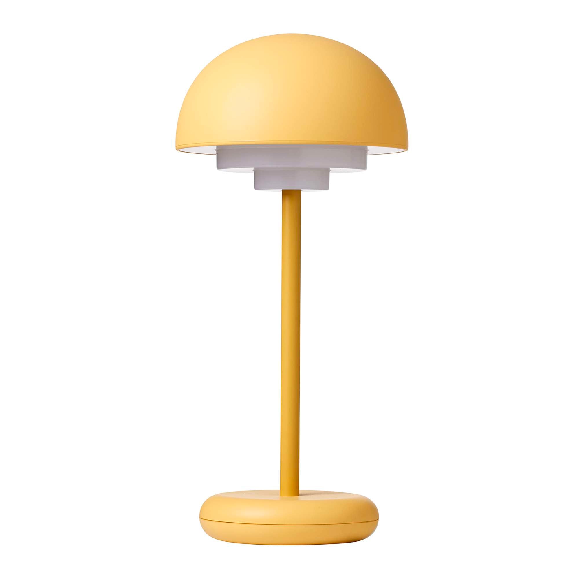 Toscana Genopladelig Bordlampe Støvet gul
