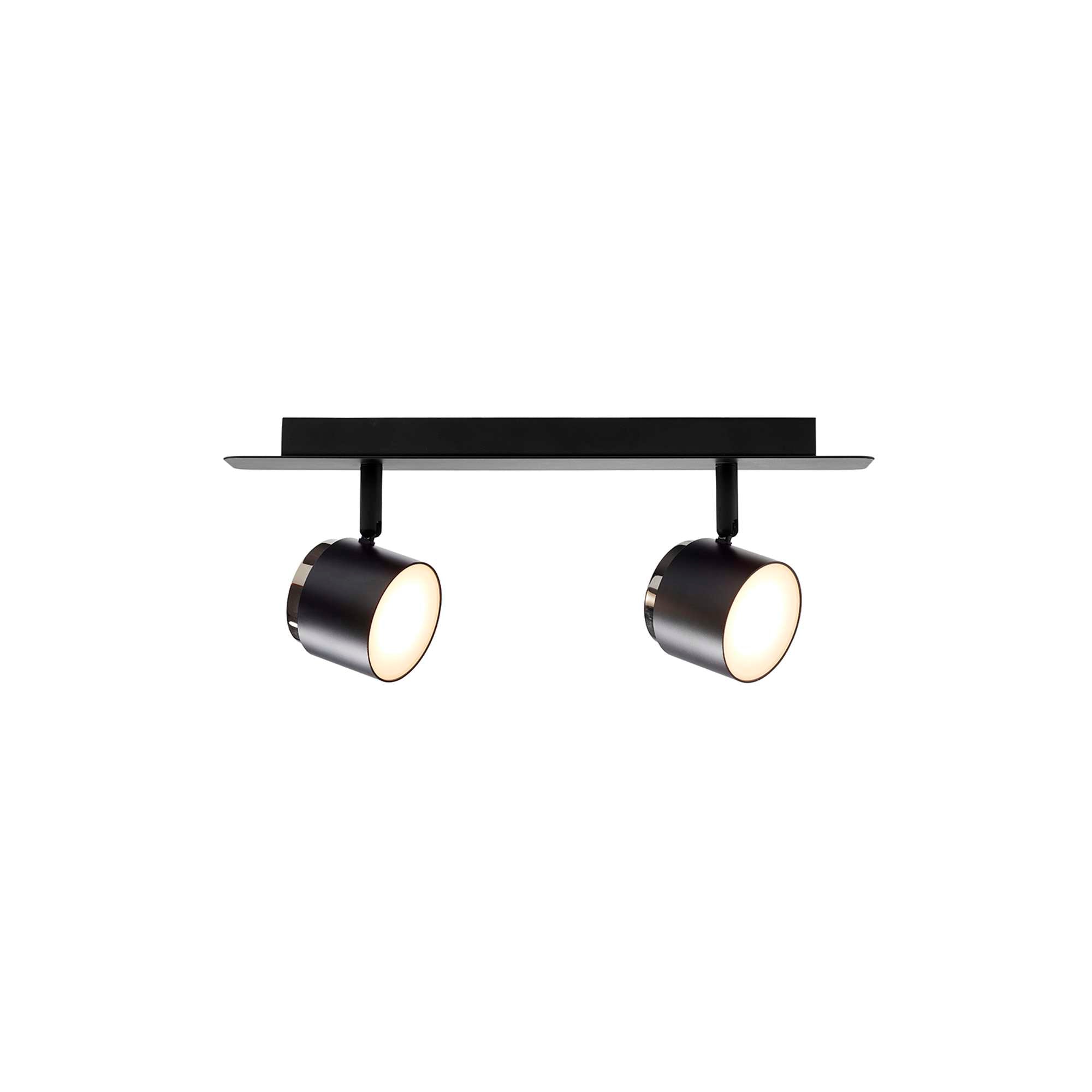 Teater LED 2-Loftspot Sort