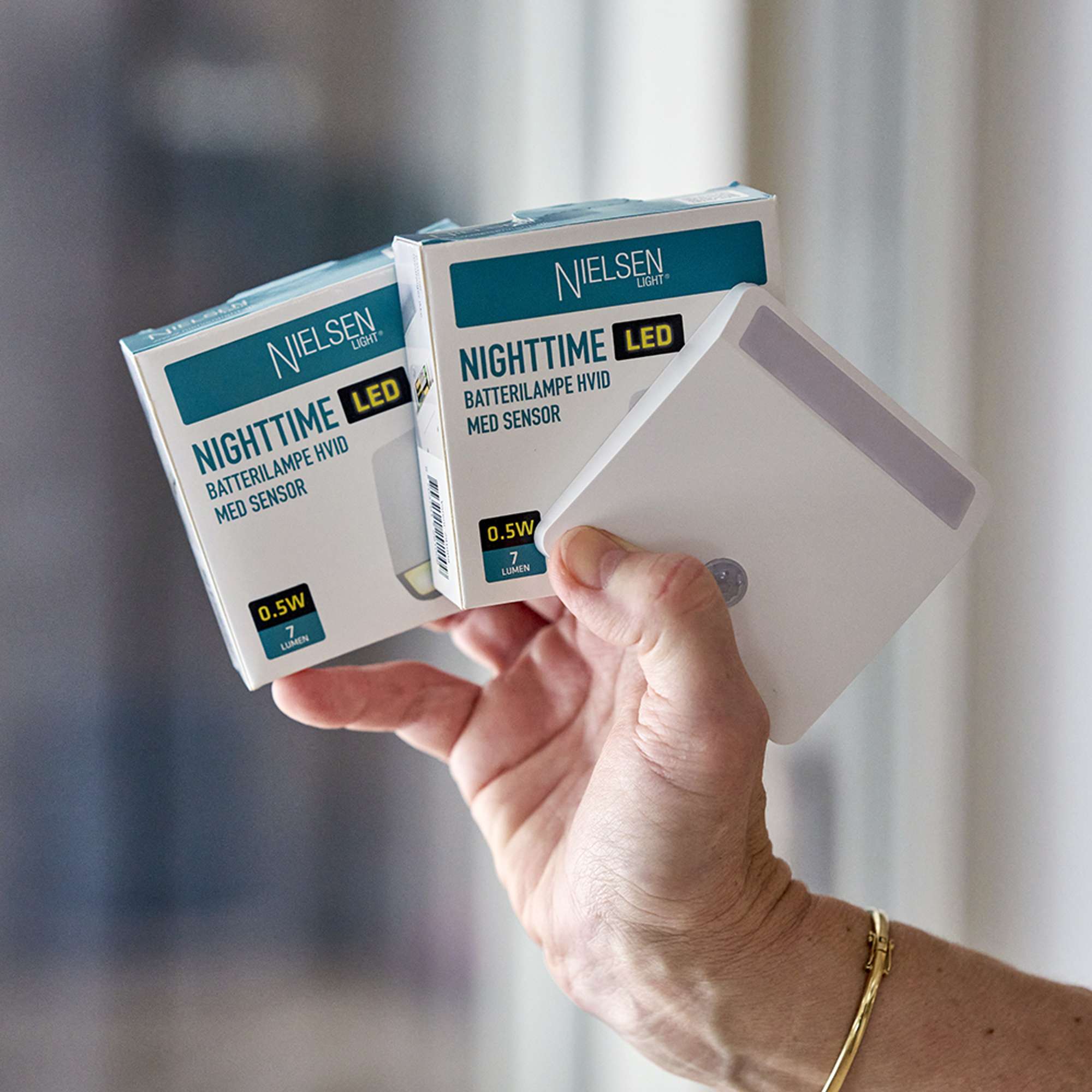 Nighttime Batterilampe med sensor