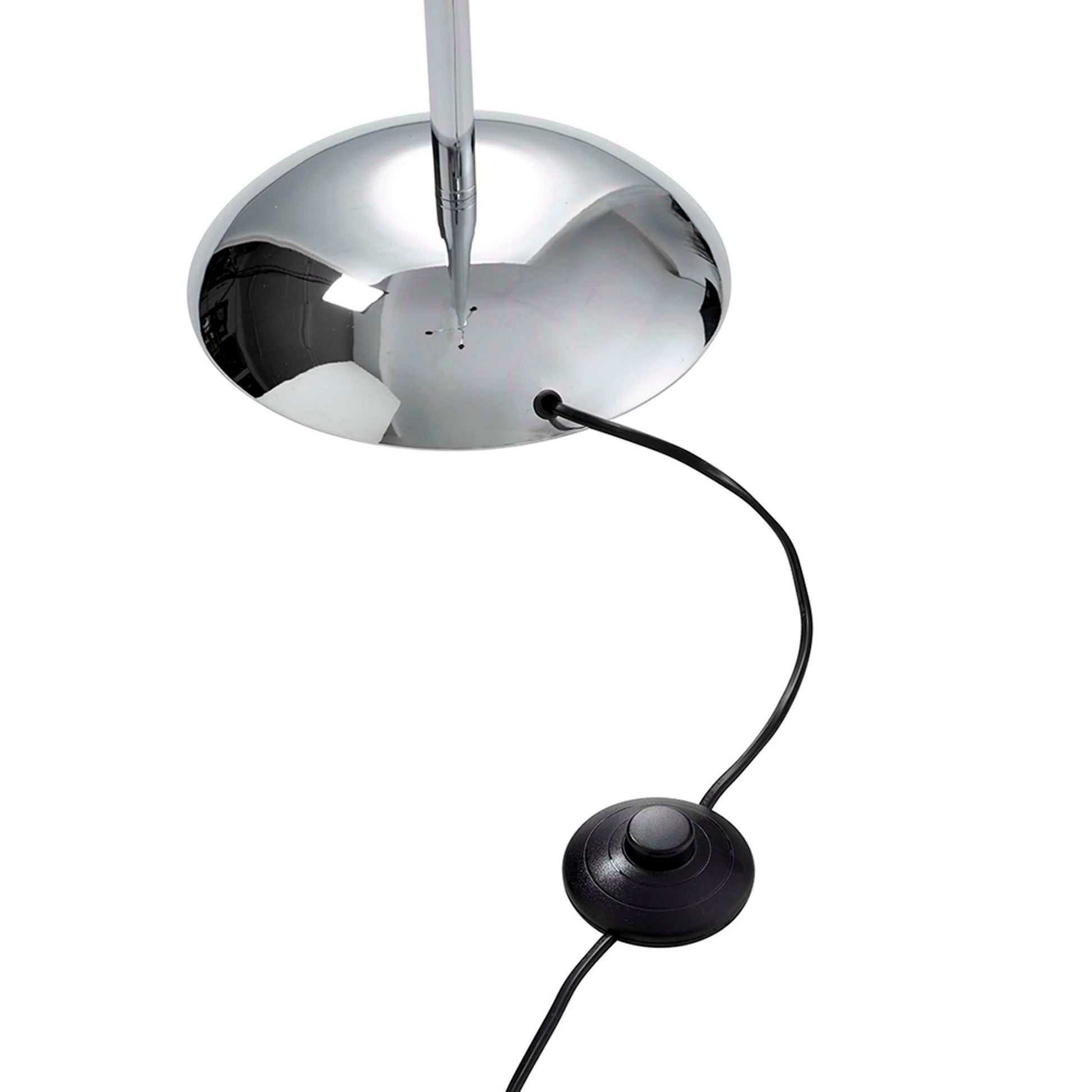 Salsa Gulvlampe Krom – m/rød, gul og grøn lampeskærm