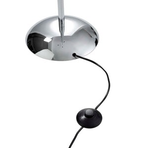 Salsa Gulvlampe Krom – m/rød, gul og grøn lampeskærm