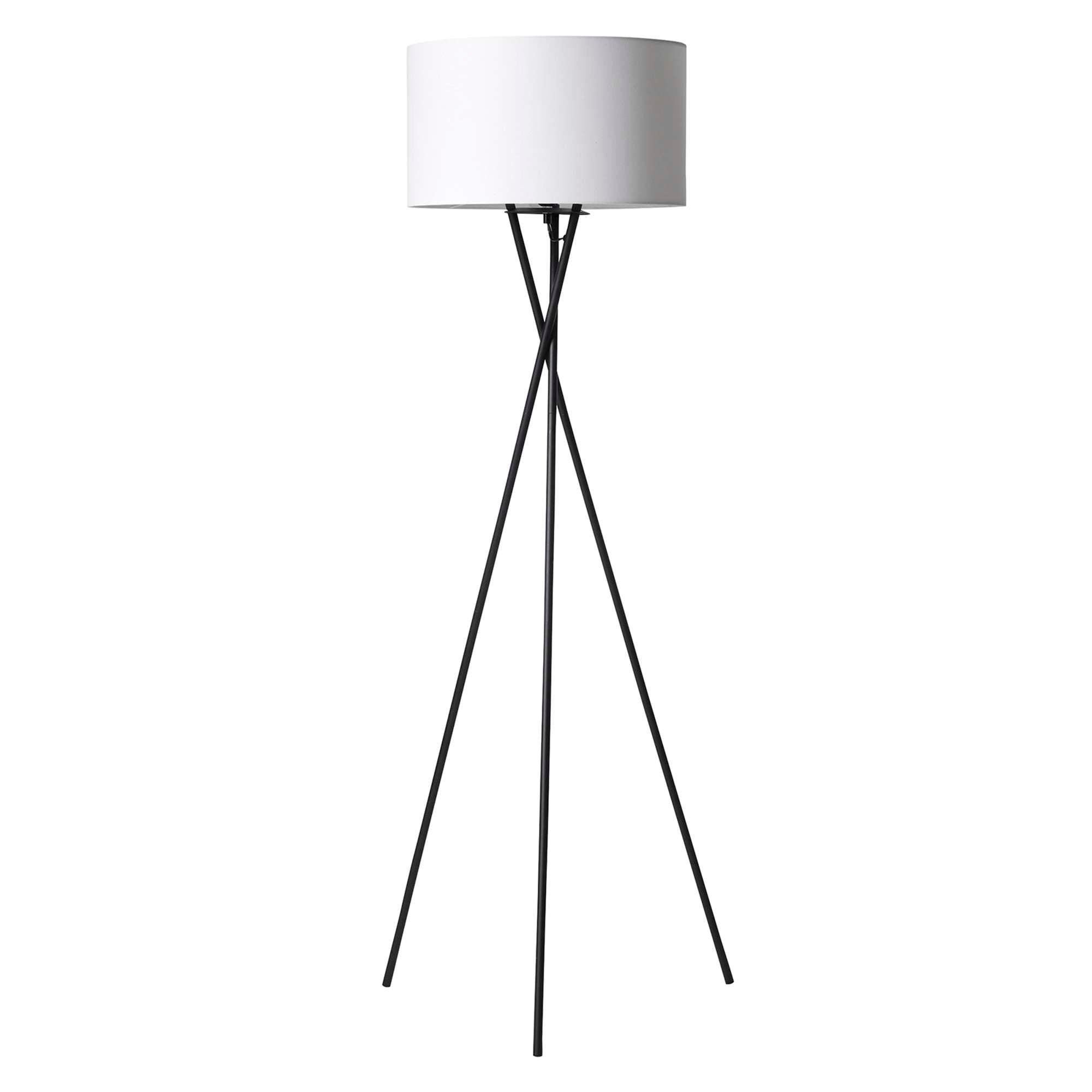Uptown Gulvlampe Sort m/Hvid lampeskærm