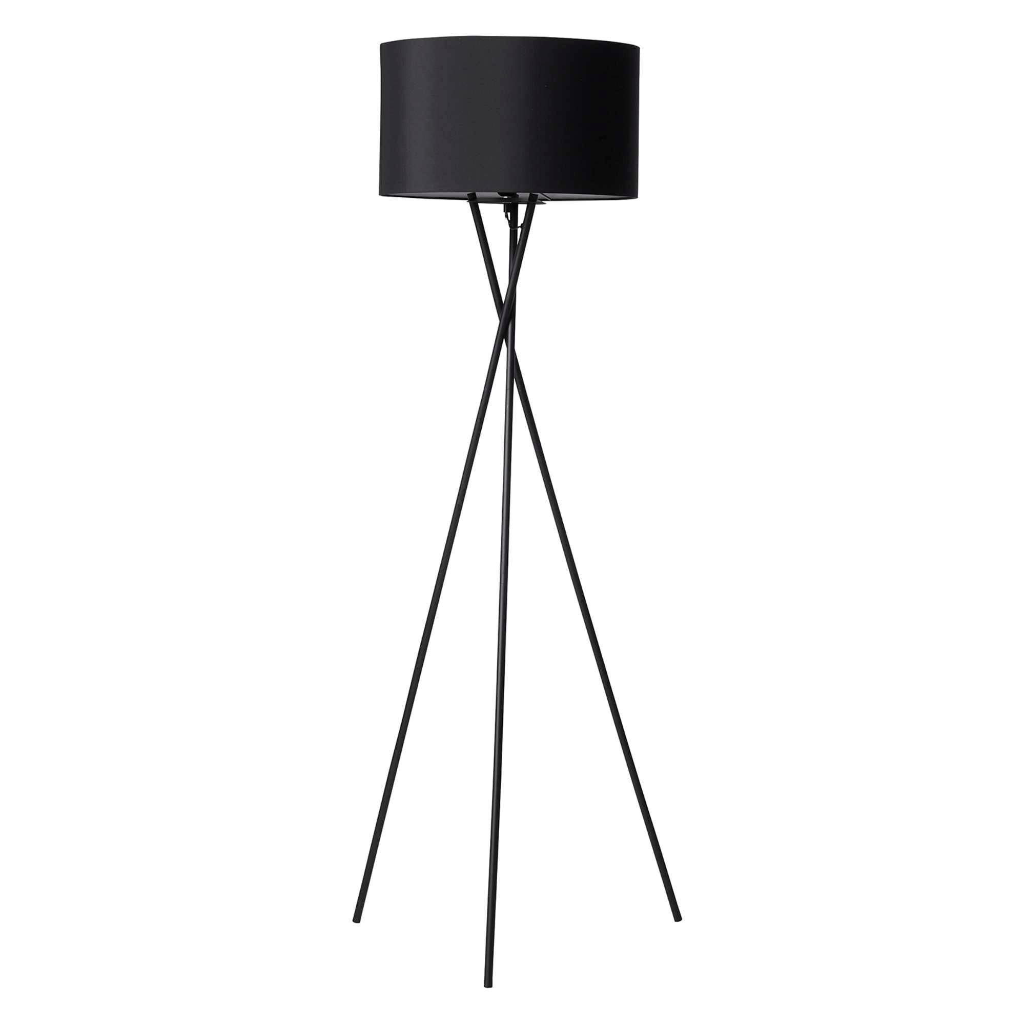 Uptown Gulvlampe Sort m/Sort lampeskærm