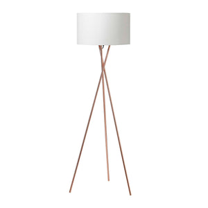 Uptown Gulvlampe Kobber m/Hvid lampeskærm_1