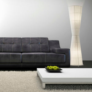 Ruse Gulvlampe - hvid