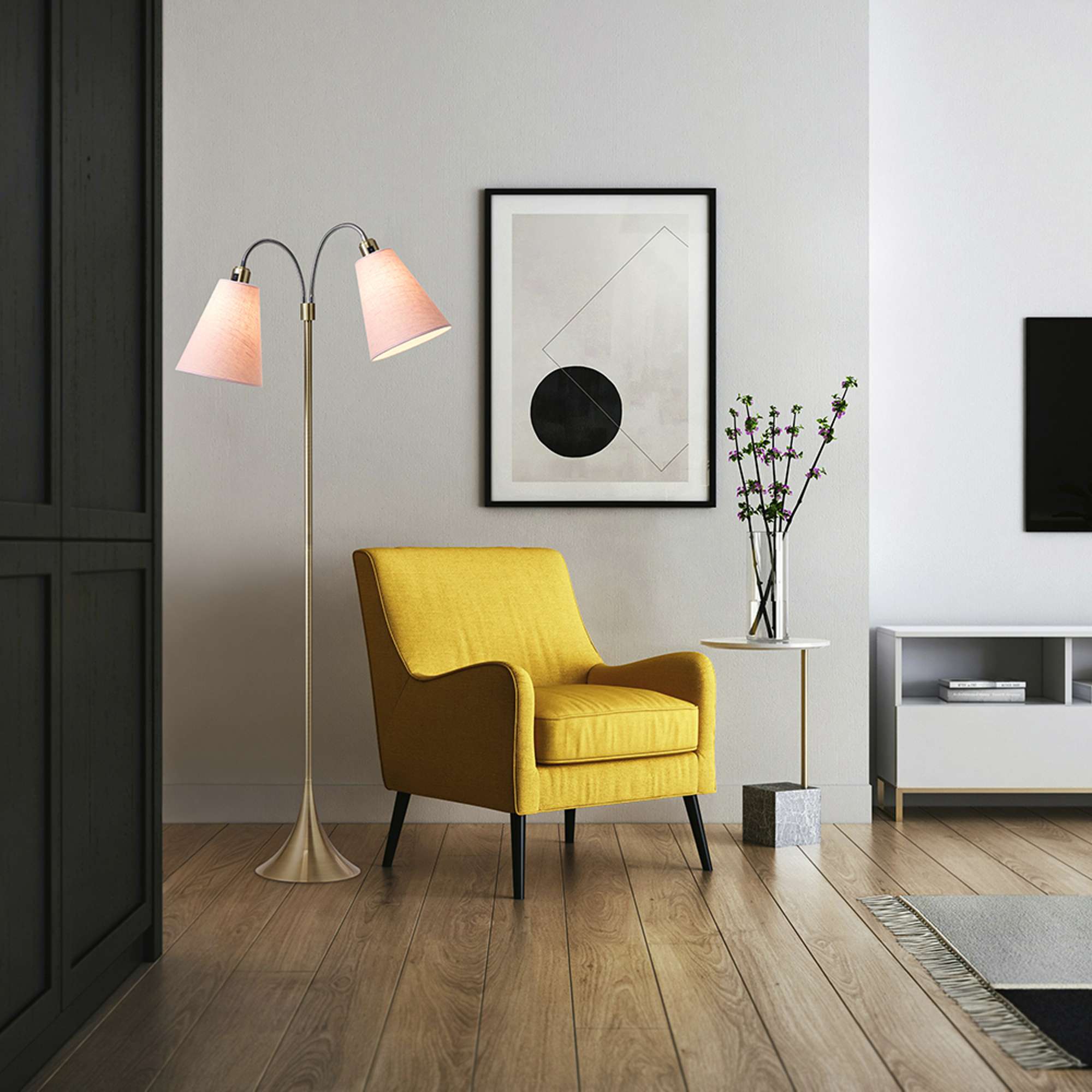 Carolin Trafik lampeskærm - støvet rosa