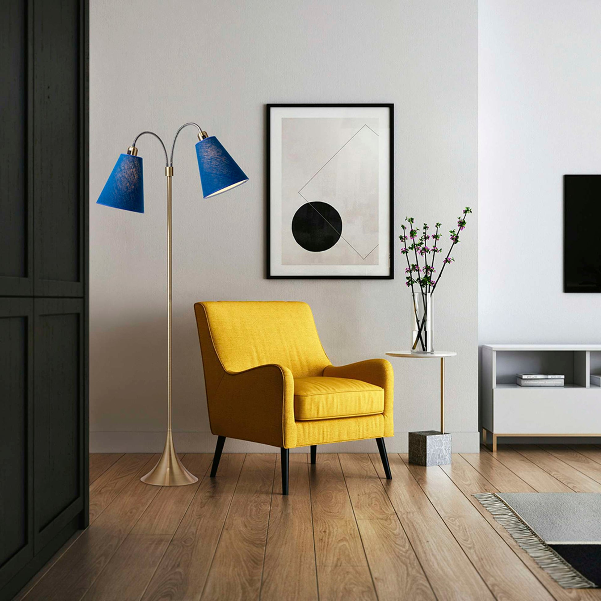 Carolin Trafik lampeskærm - havblå