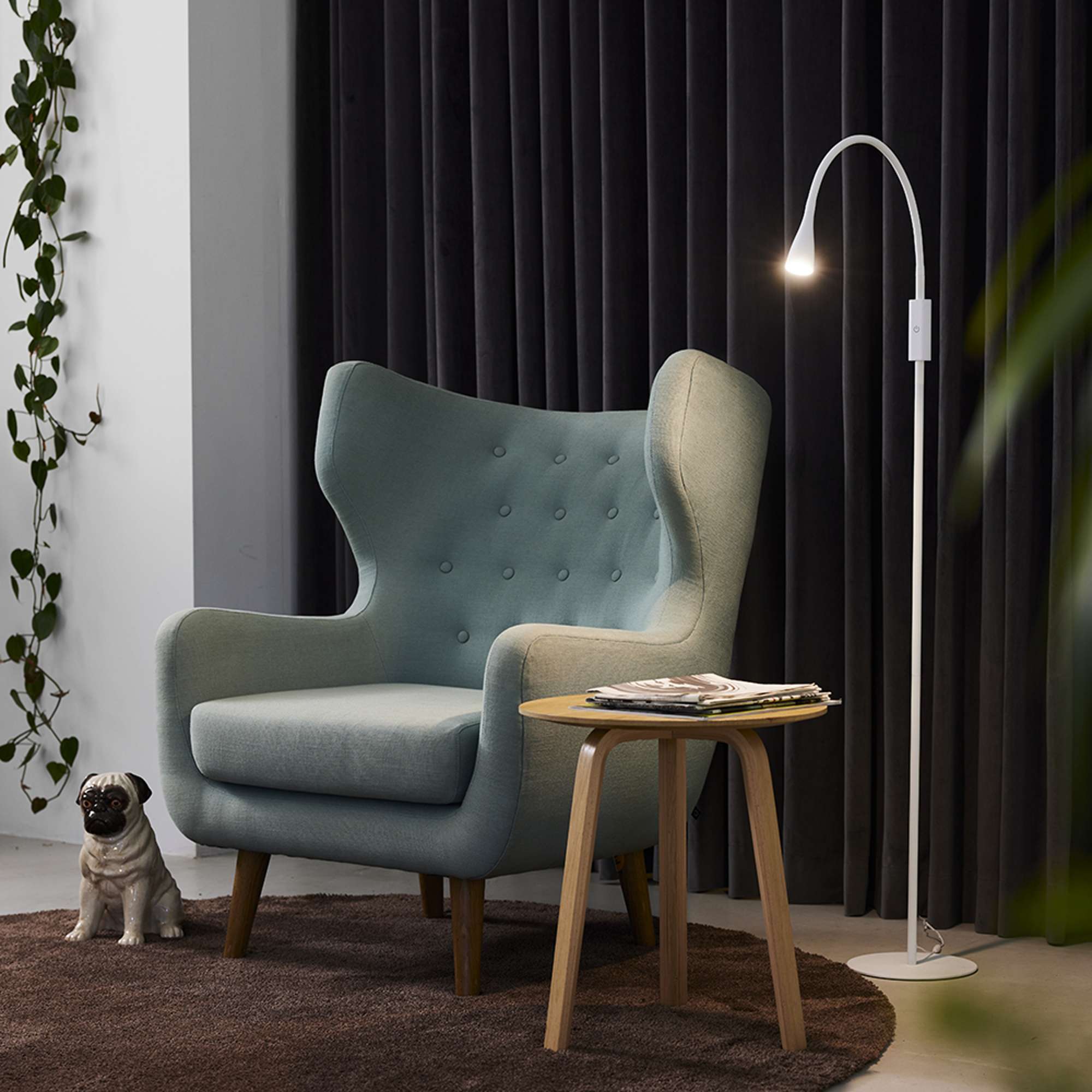 Twist LED Gulvlampe Hvid