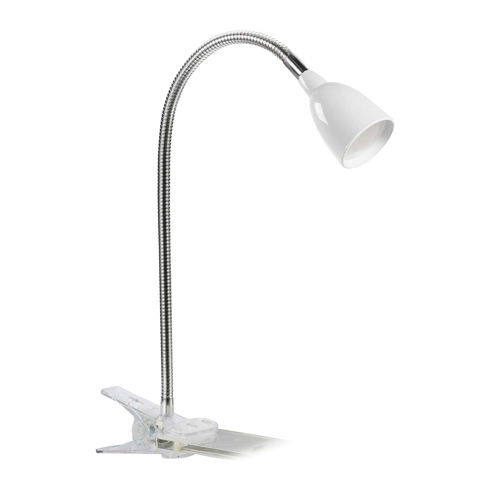 Kobra LED Klemmelampe Hvid