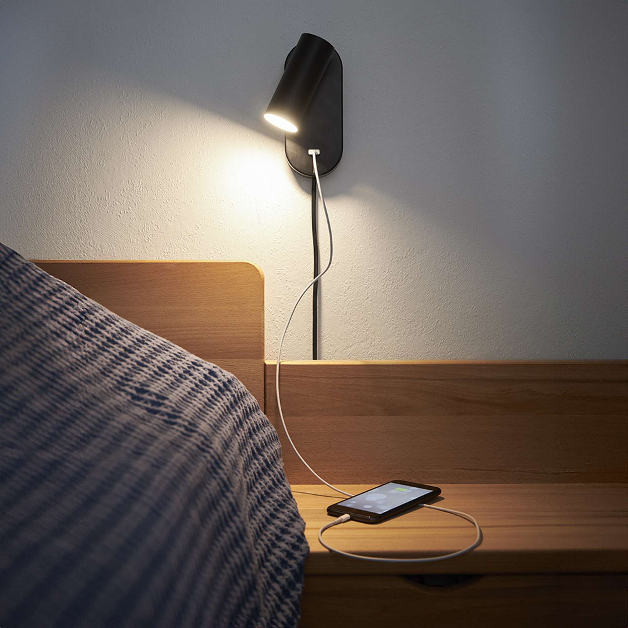 Ego LED Væglampe Sort