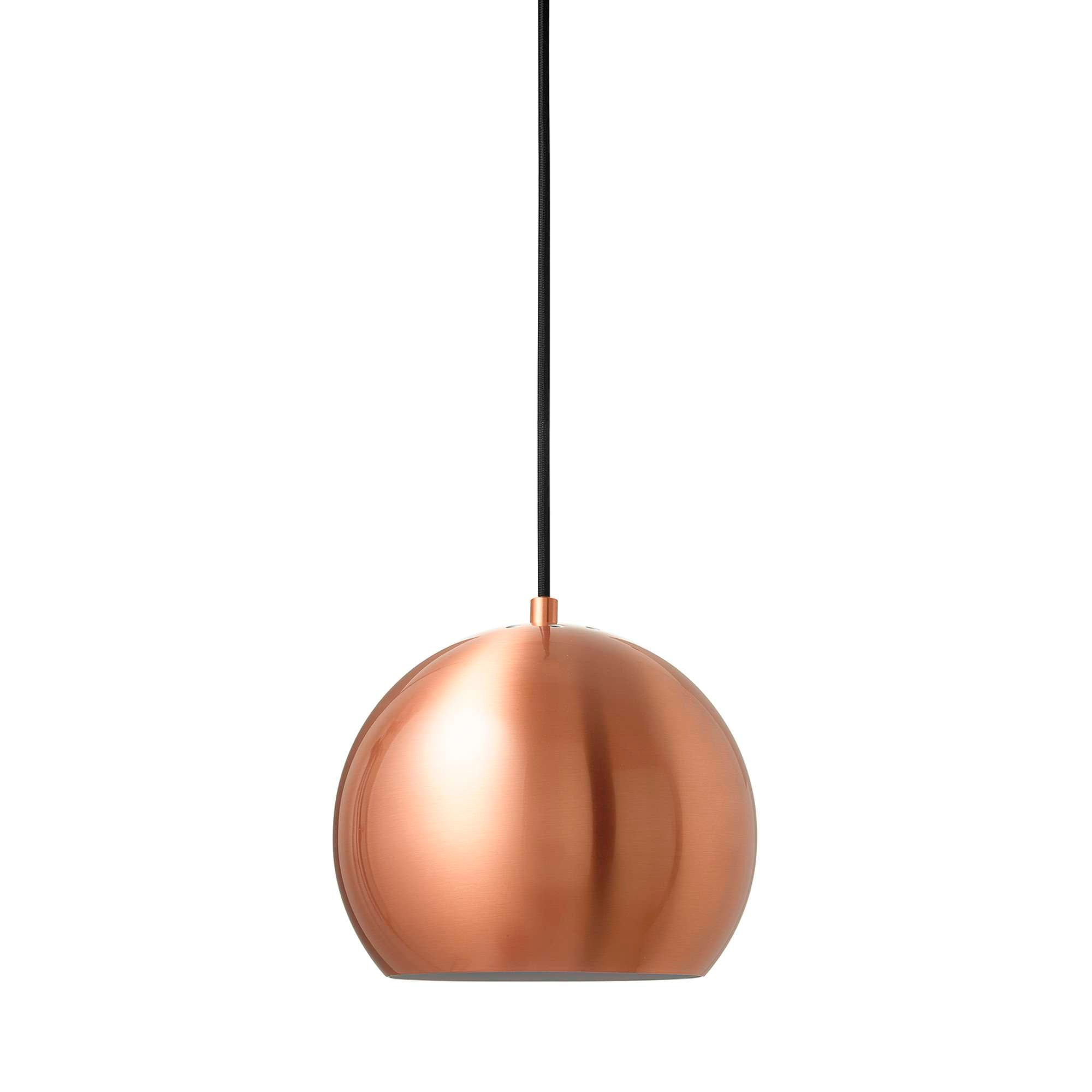 Nice Kuglependel 20 cm. Børstet kobber