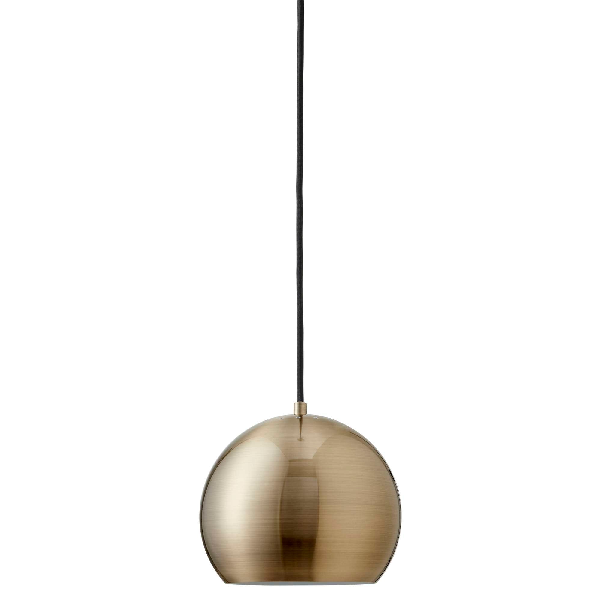 Nice Kuglependel 20 cm. Antik messing