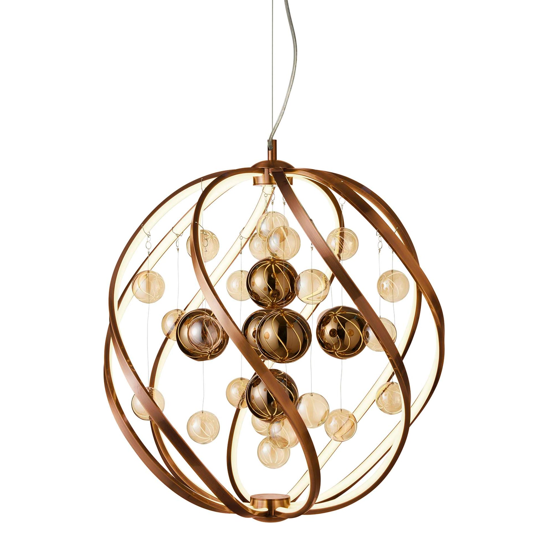 Solar LED Pendel Kobber_1