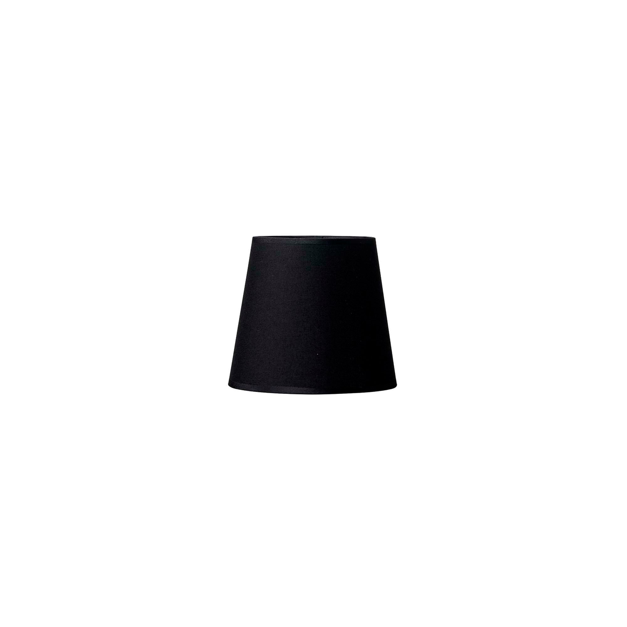 Isabella Domus Lampeskærm 13,5 cm. Sort/guld