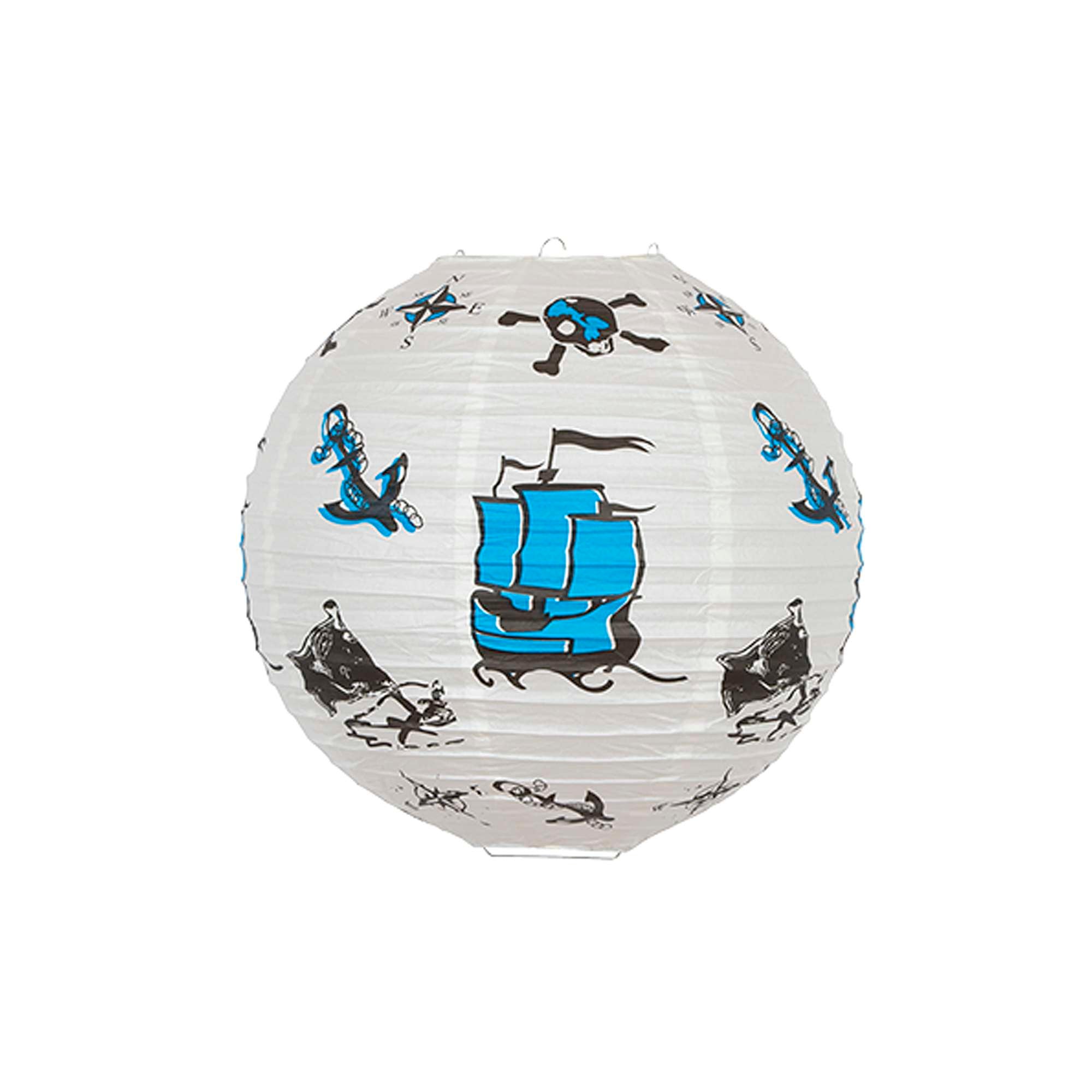 Rispapirskærm 35 cm. Pirat