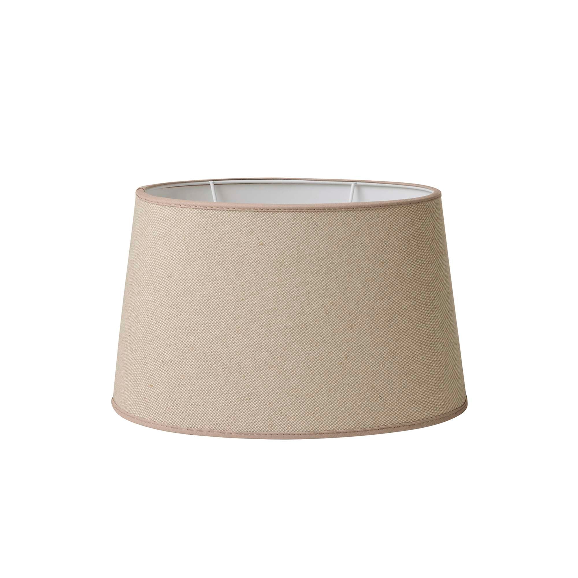 Jasmin Oval Lampeskærm - lys sand H18,5 cm