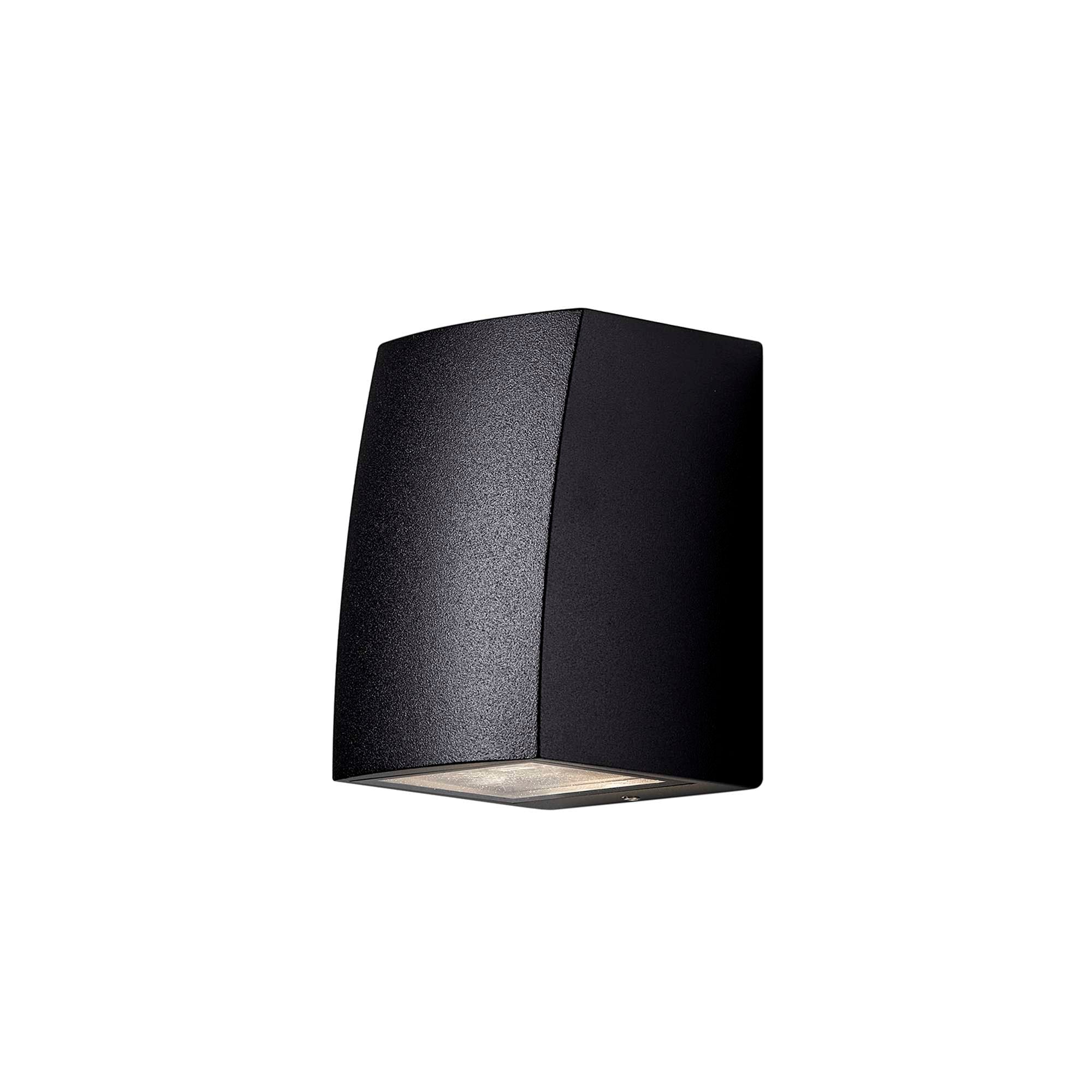 Ask Udendørs væglampe Sort Downlight