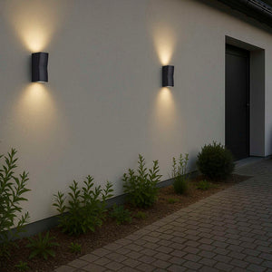 Ask Udendørs væglampe Sort Up/Downlight