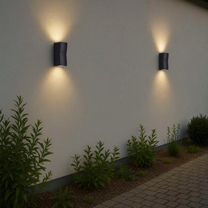 Ask Udendørs væglampe Sort Up/Downlight