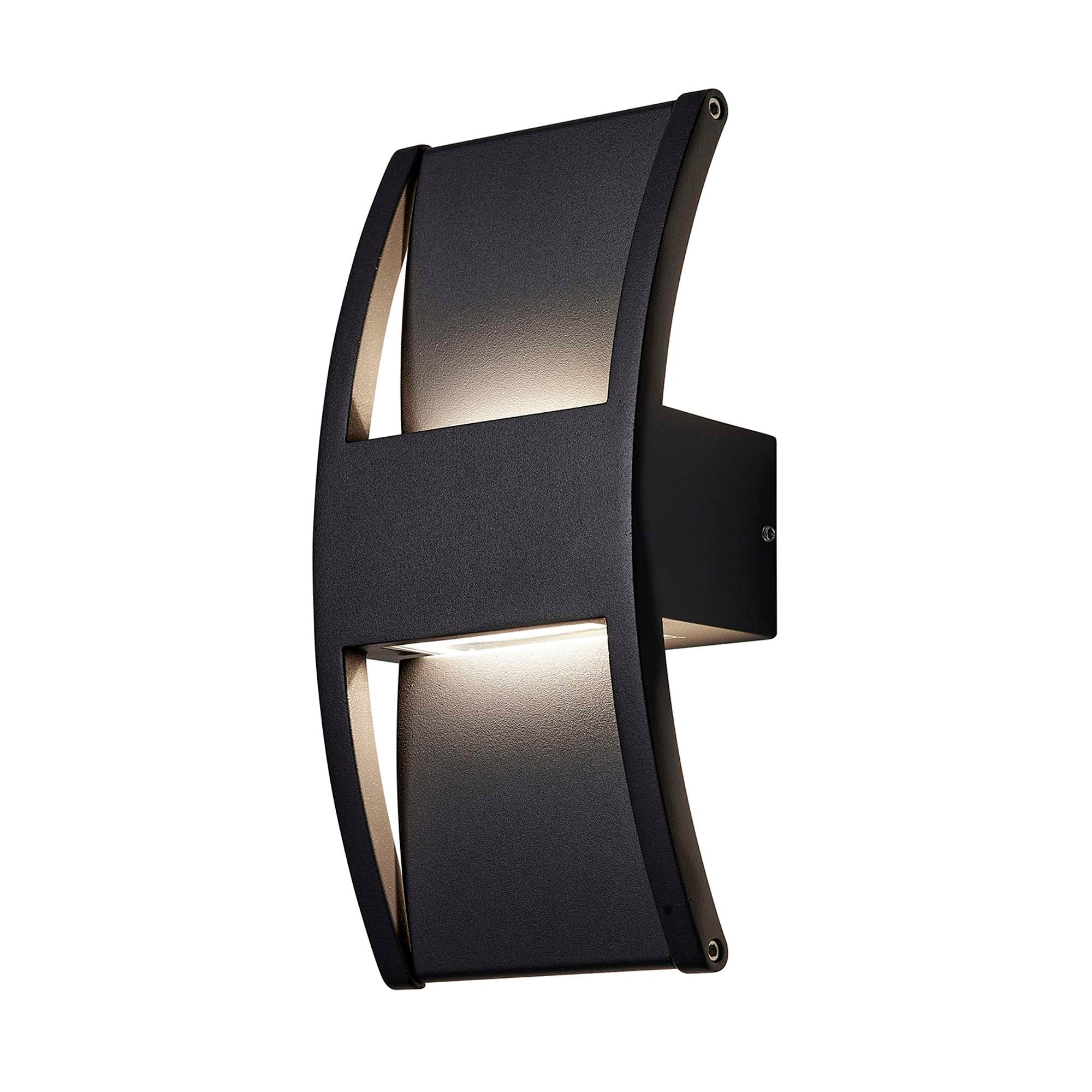 Lærk Udendørs væglampe Sort Up/Downlight